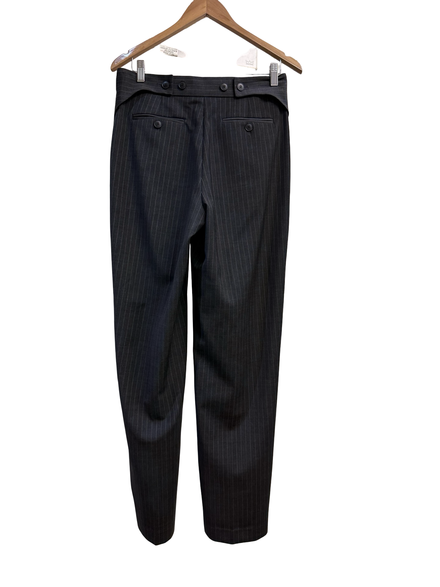 Camilla and Marc Black Pinstriped Pants 8