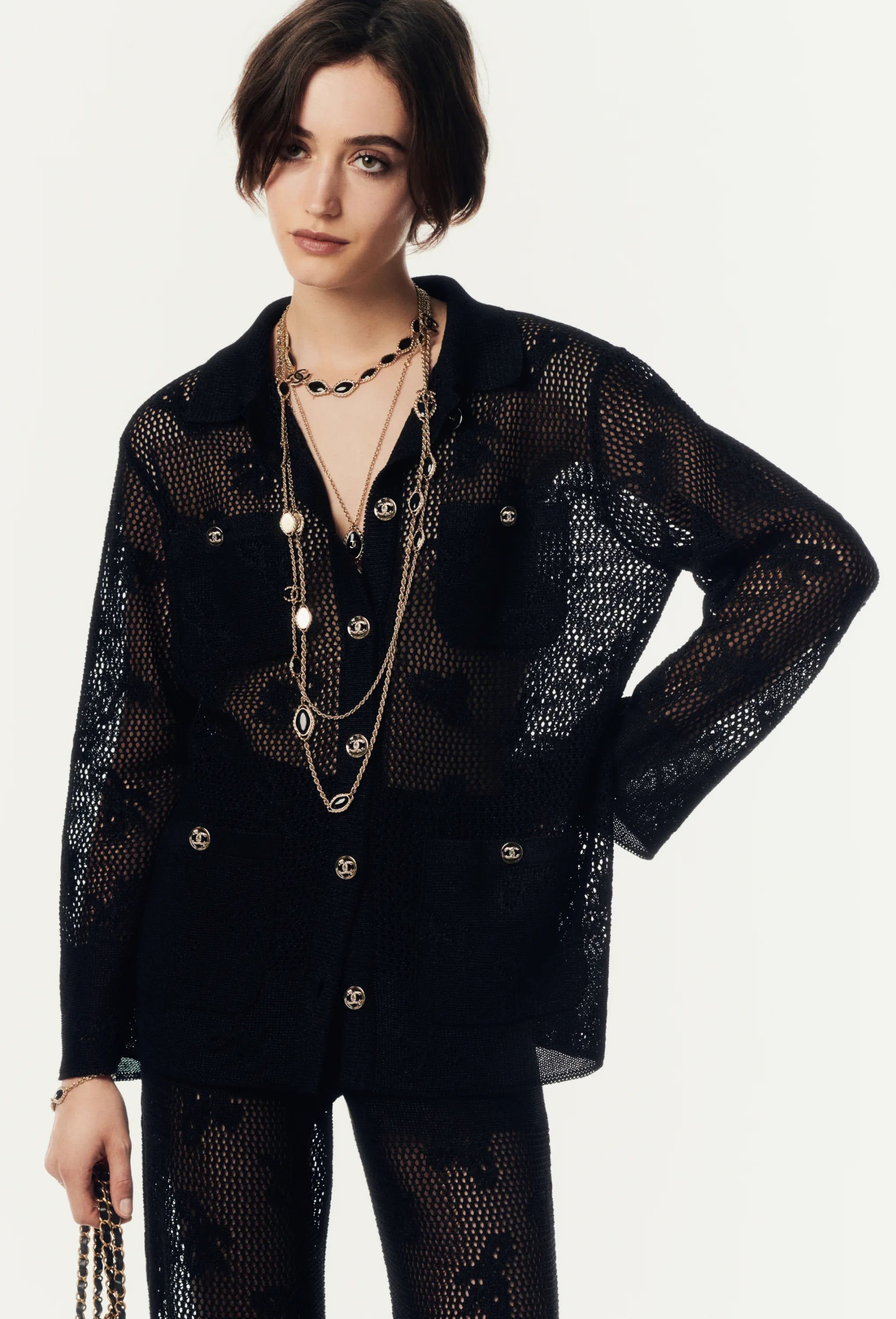 Chanel Sp/Summer 2024 Crochet Jacket 40