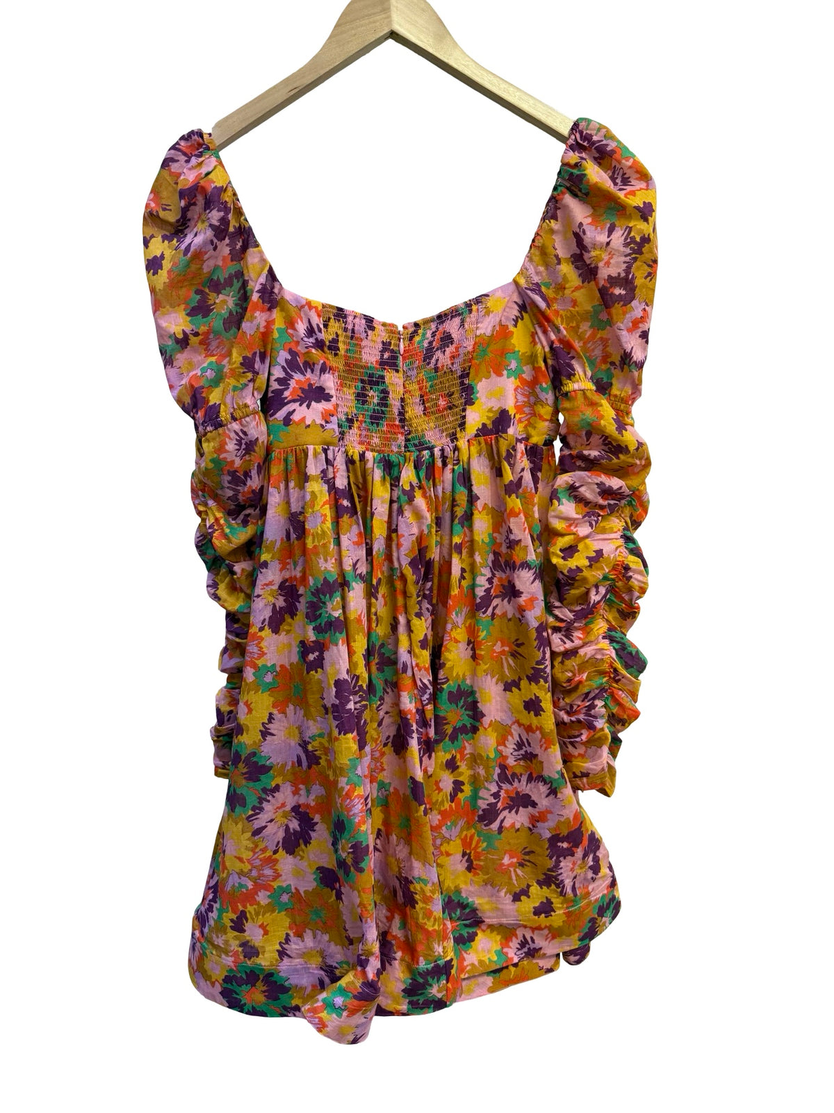 Zimmermann Multi Floral Long Sleeve Dress 0