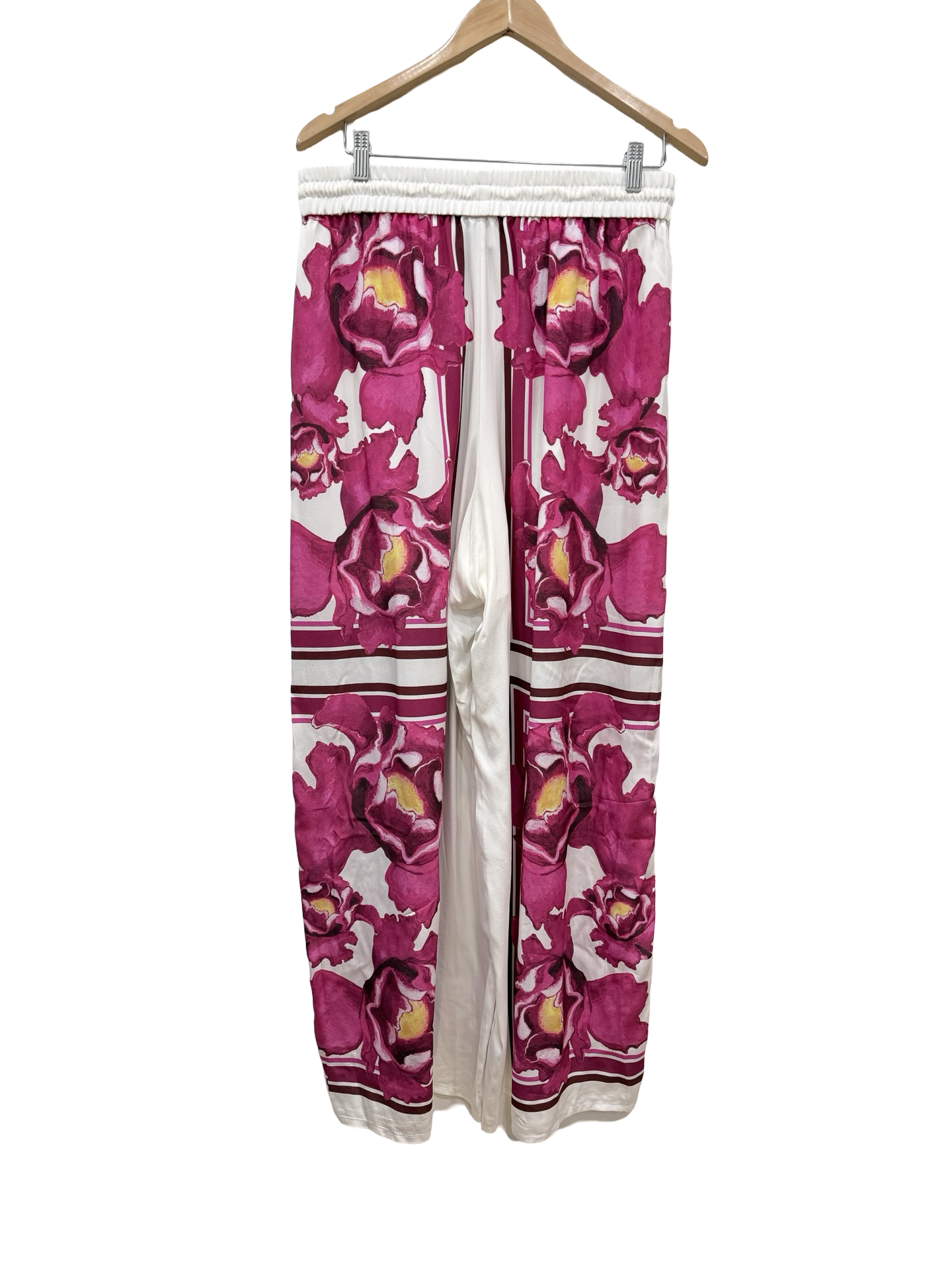 Aje Pink/White Flrl Pants 12