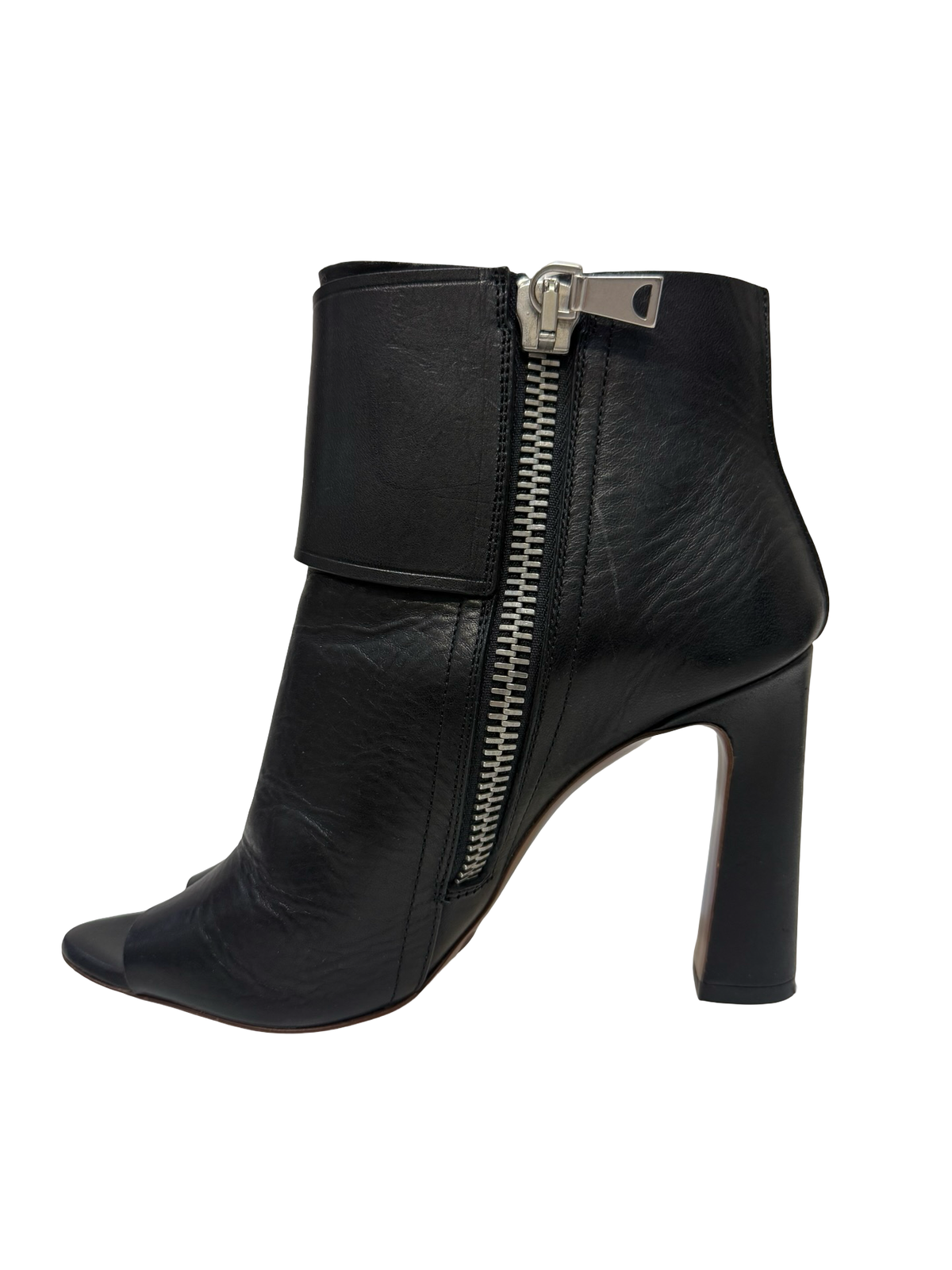 Proenza Schouler Black Peep Toe Boots 37 WB