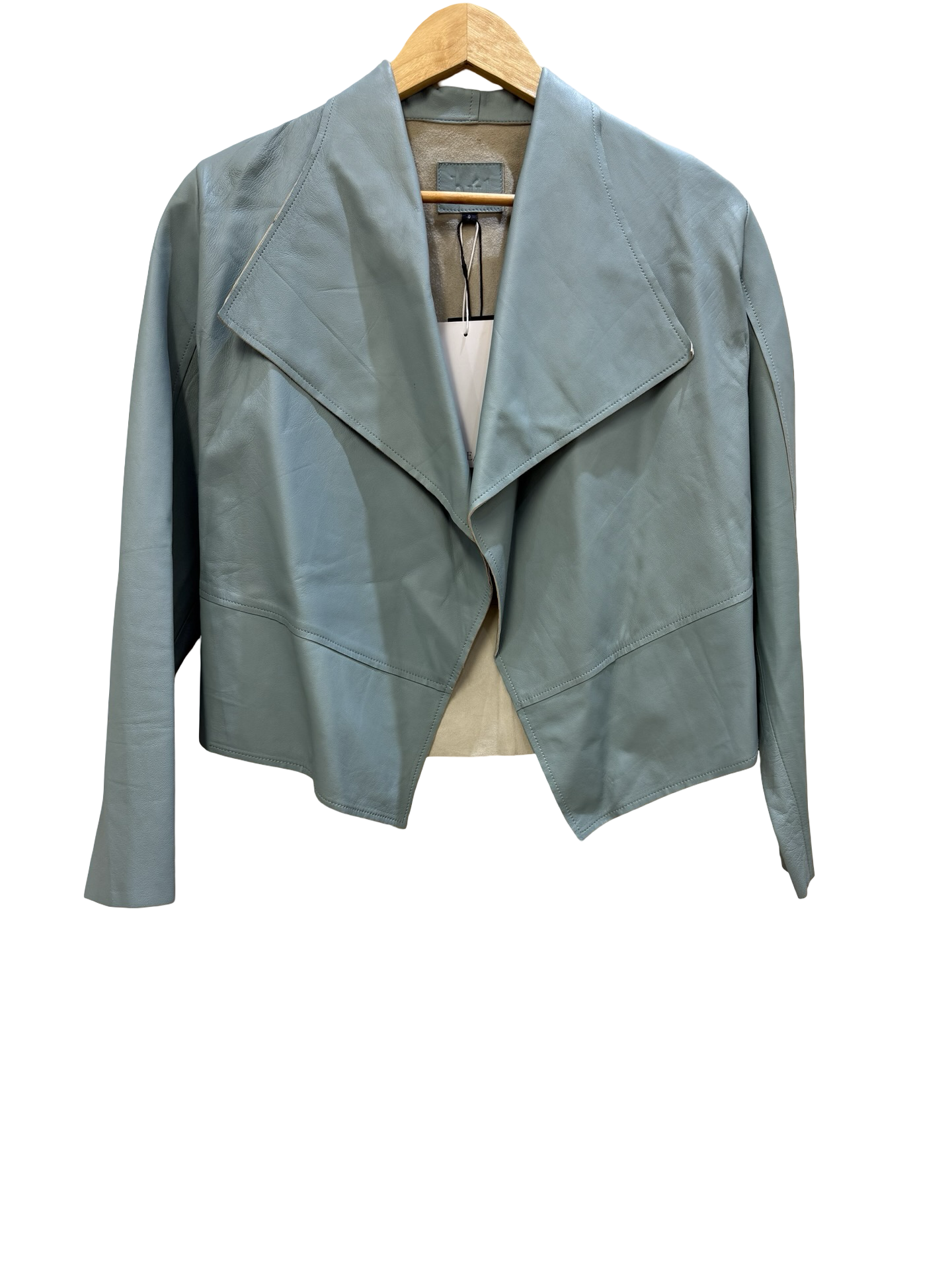 Bul Blue Leather Jacket XS