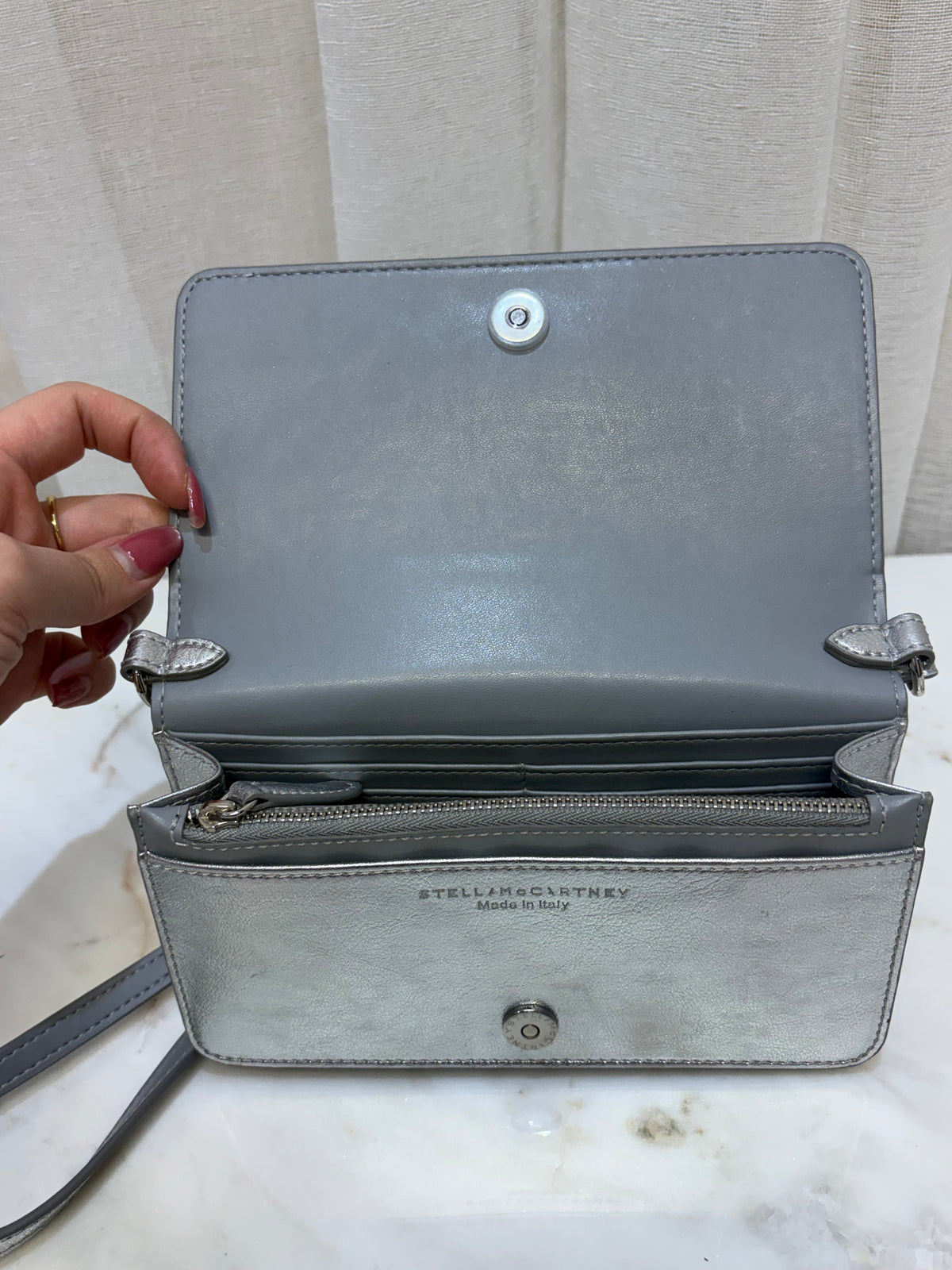 Stella McCartney Silver Crossbody Bag WDB