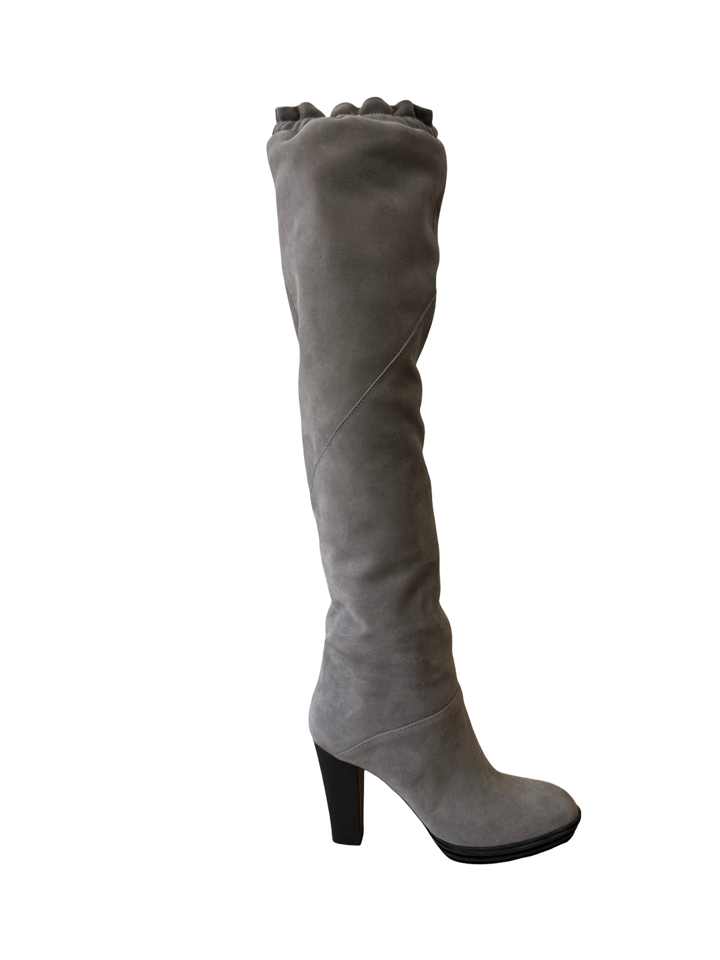 Hogan Grey Suede Boots 38.5 WB