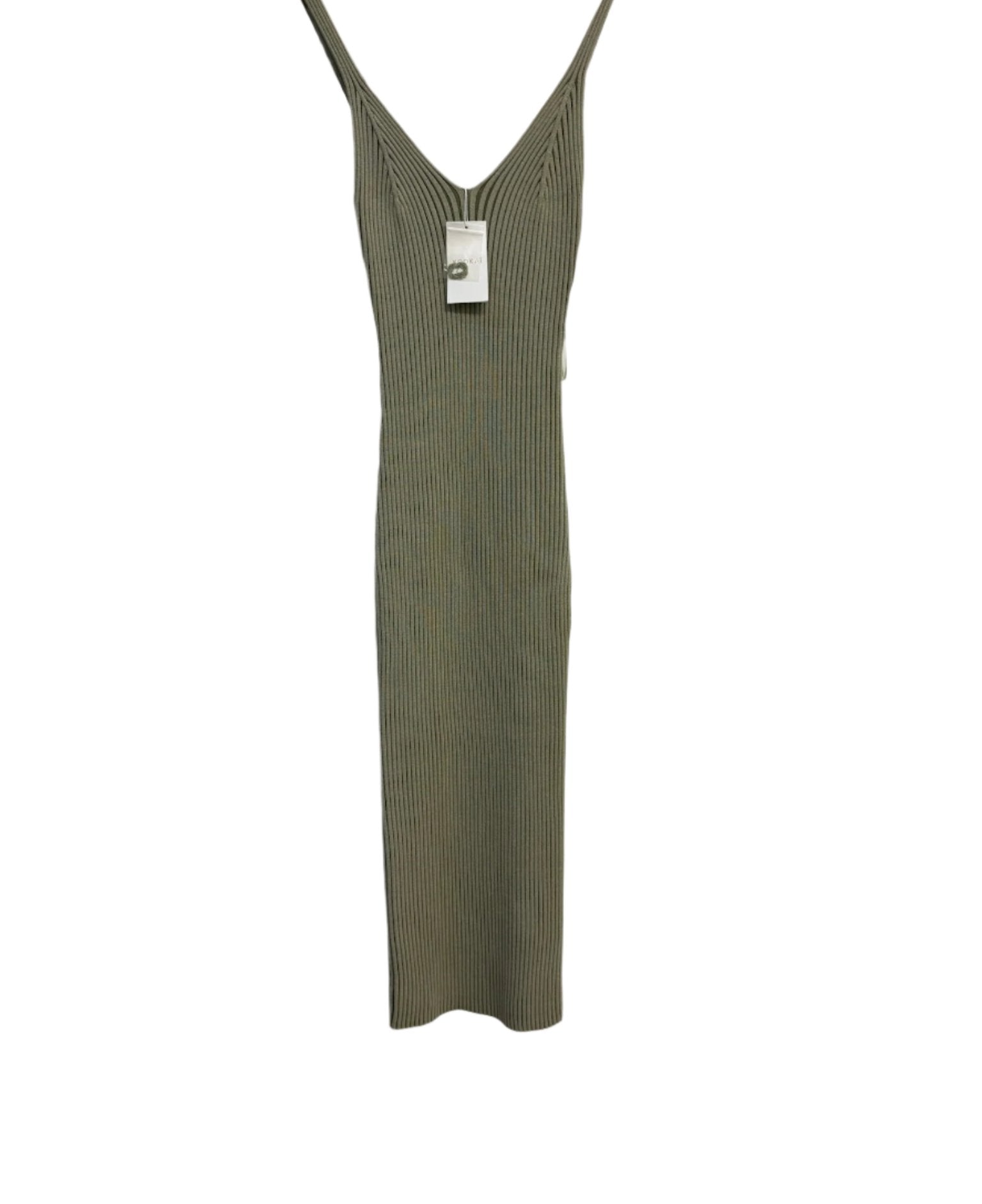 Kookai Green Ribbed Dress 1