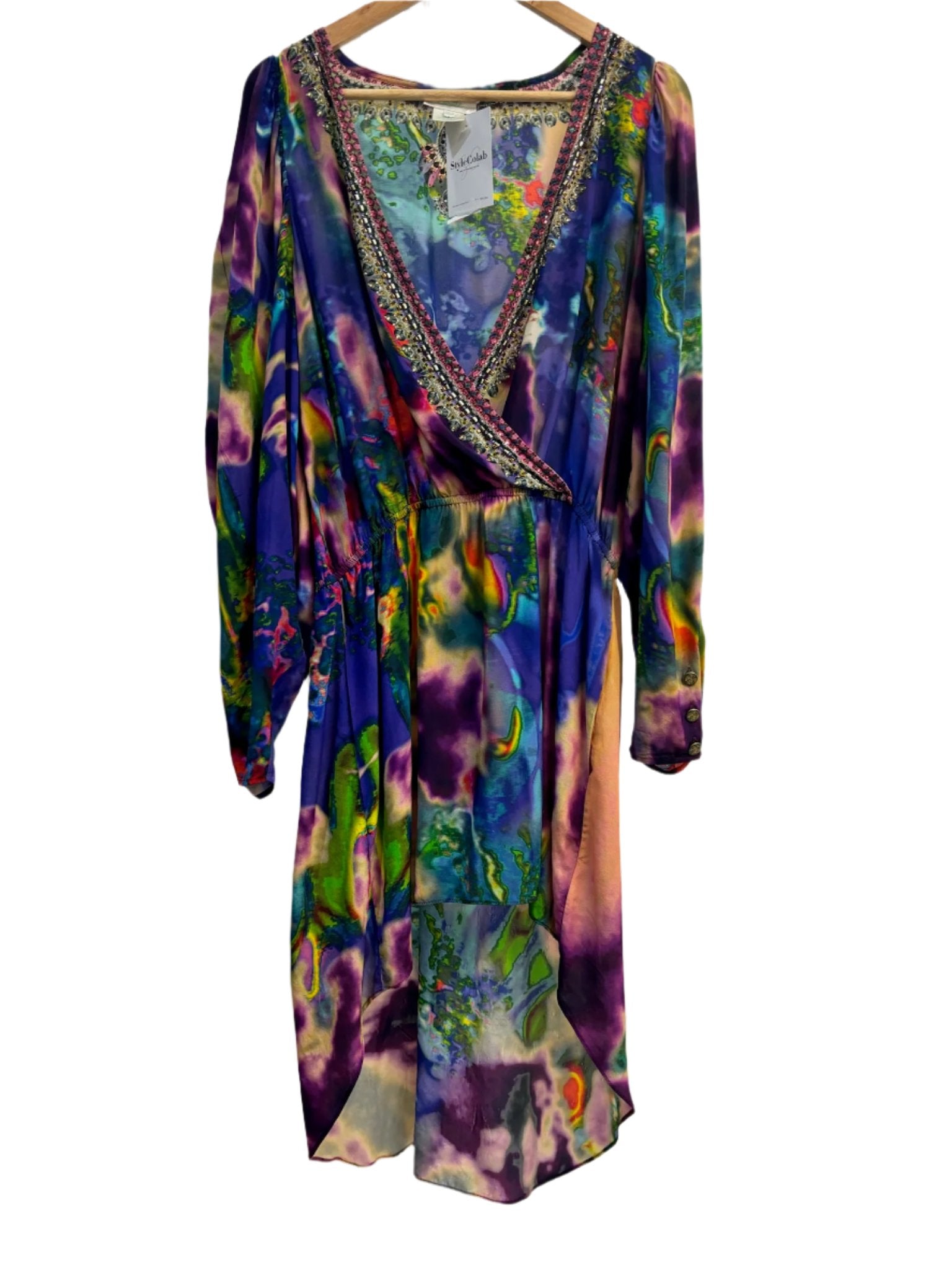 Camila Multi long sleeve dress XS