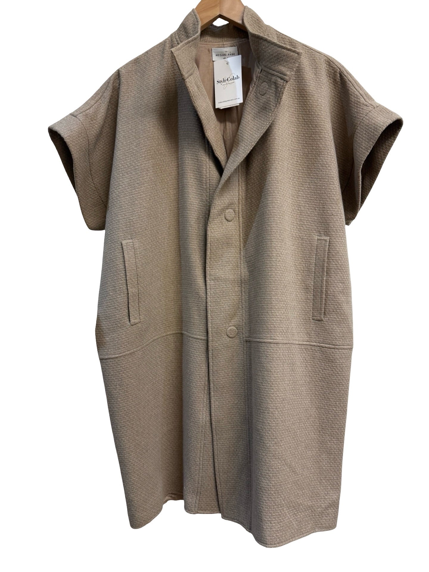 Megan Park Camel Wool Coat L