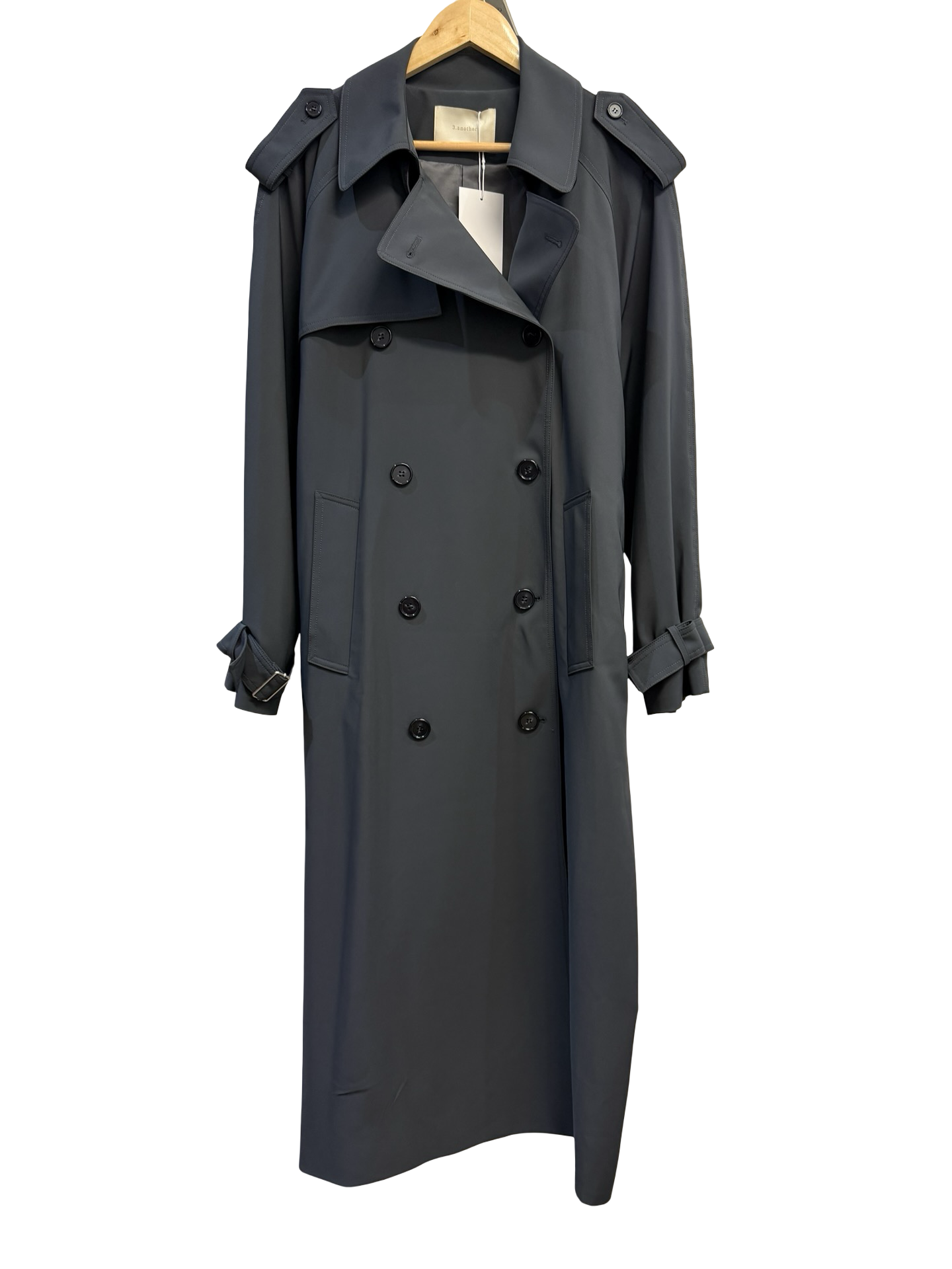 3 Another Dark Grey Trench Coat M
