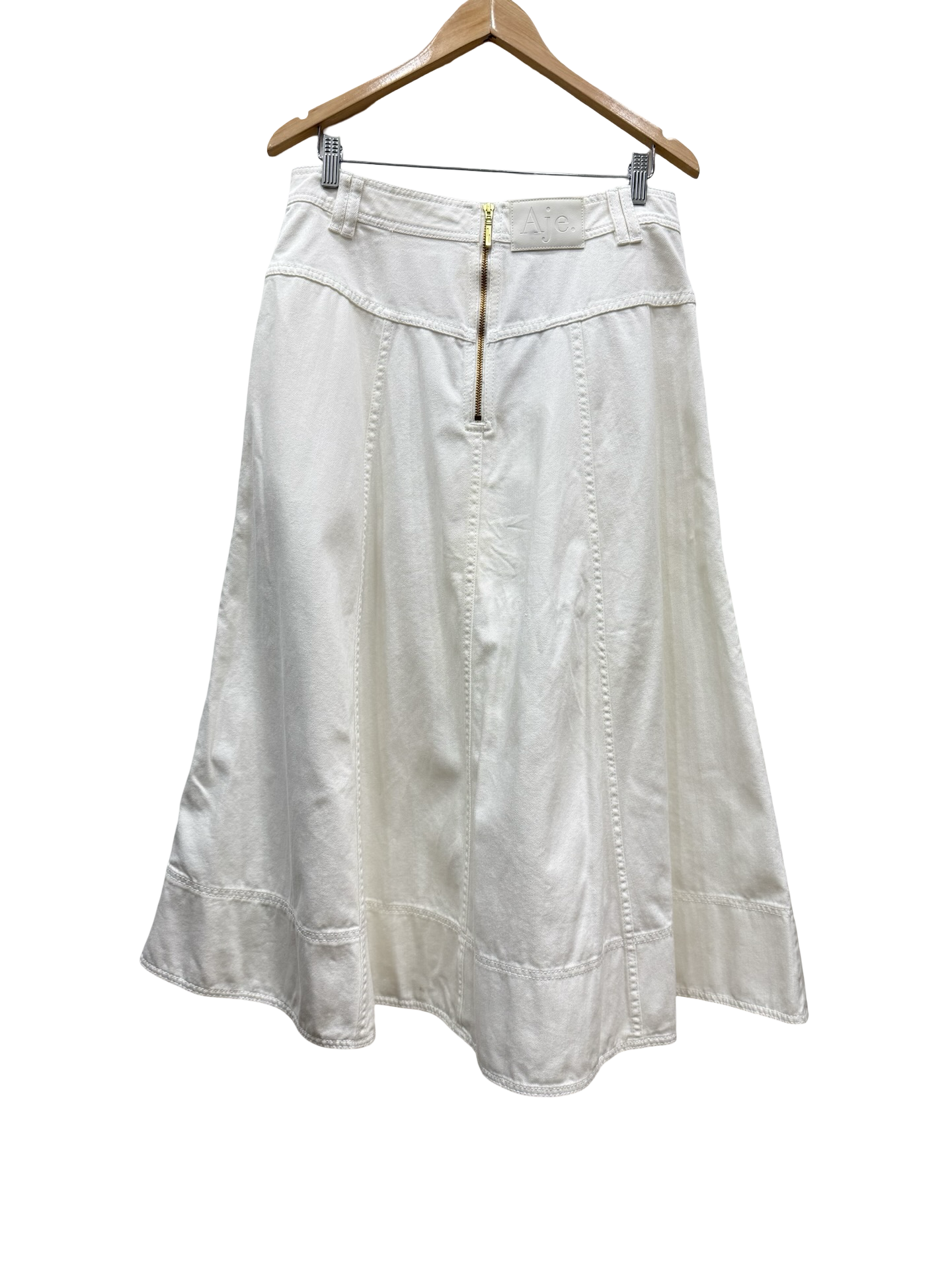 Aje White Maxi Skirt 14