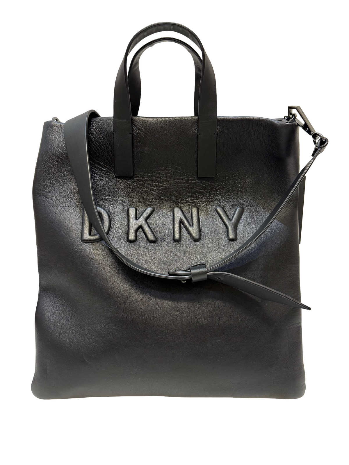 DKNY Black Leather Tote WB