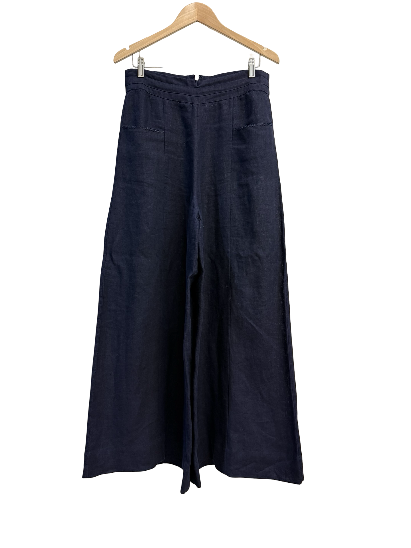 Lulu Zagame Navy Linen Pants 1