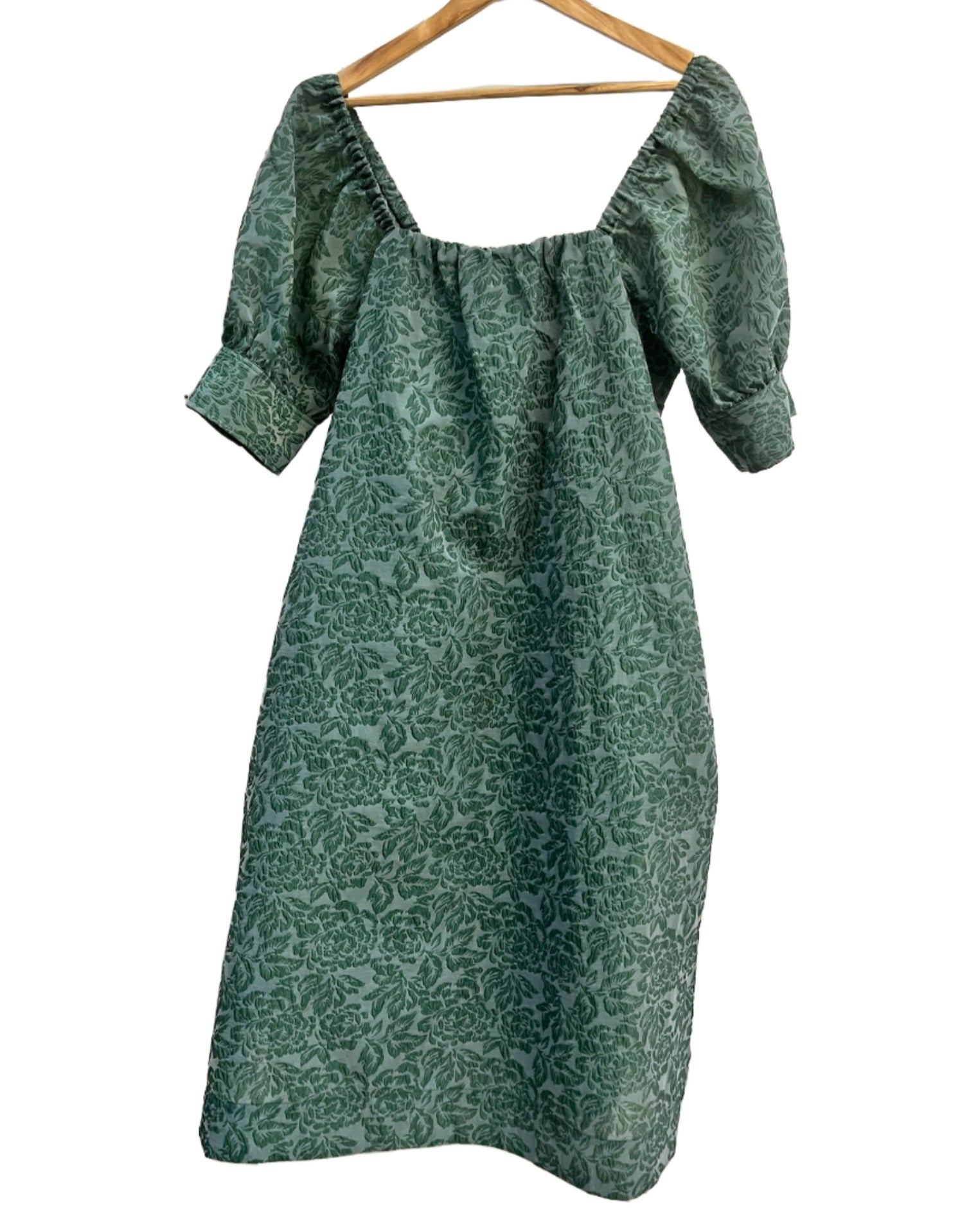 Ganni Green Dress 14