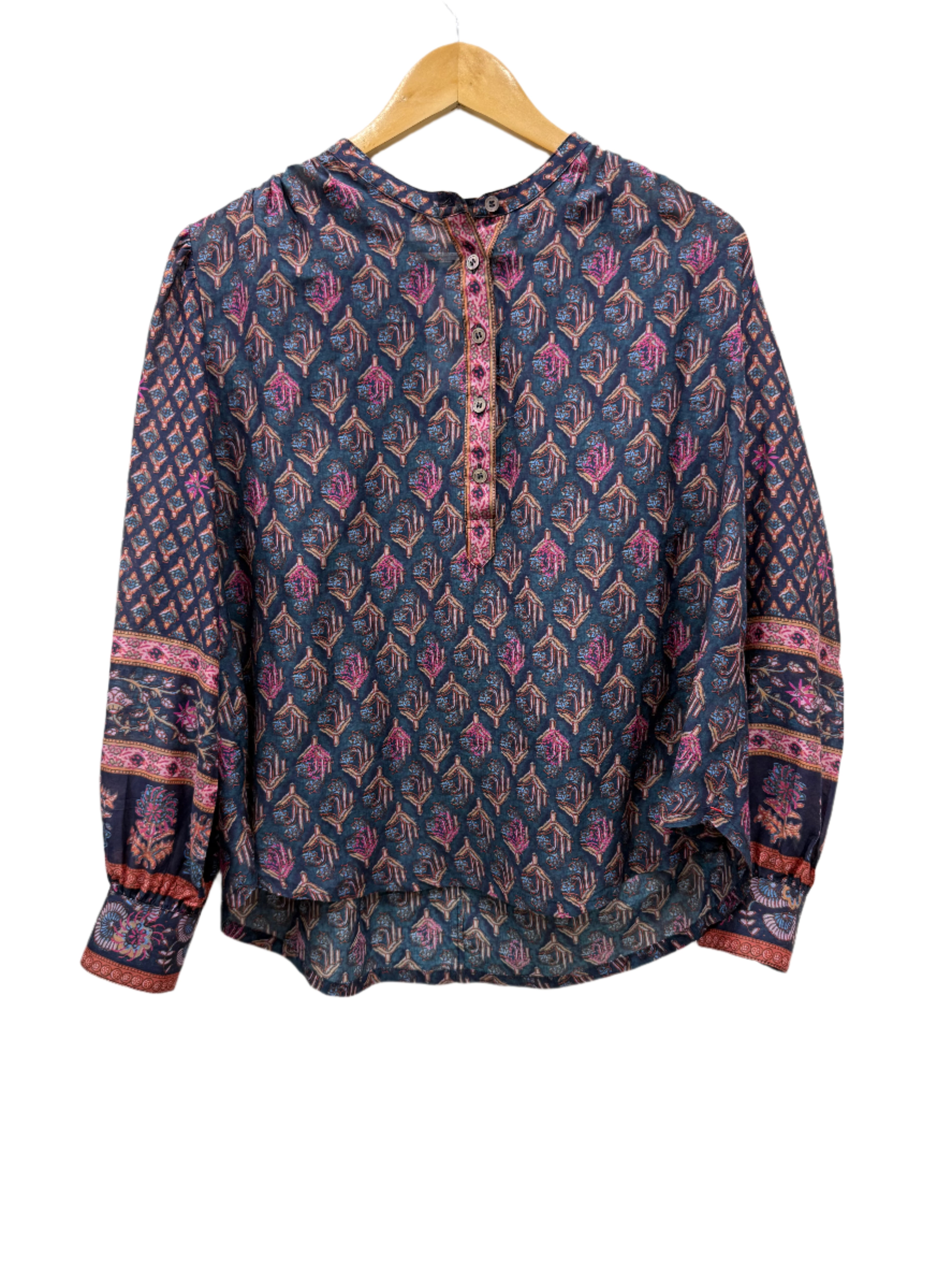 Xirena MltClr Print Blouse S