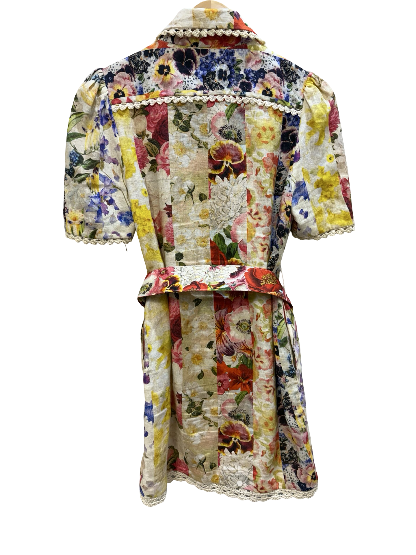 ZIMMERMAN FLORAL MINI DRESS SIZE 0