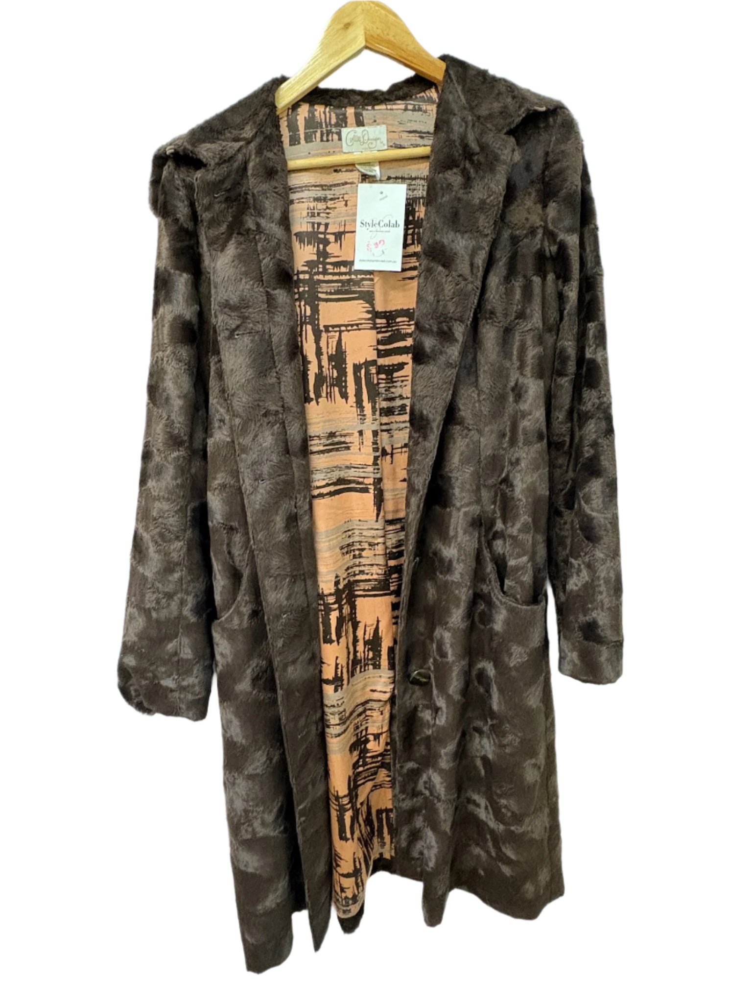 Collette Dinnigan Brown Coat L