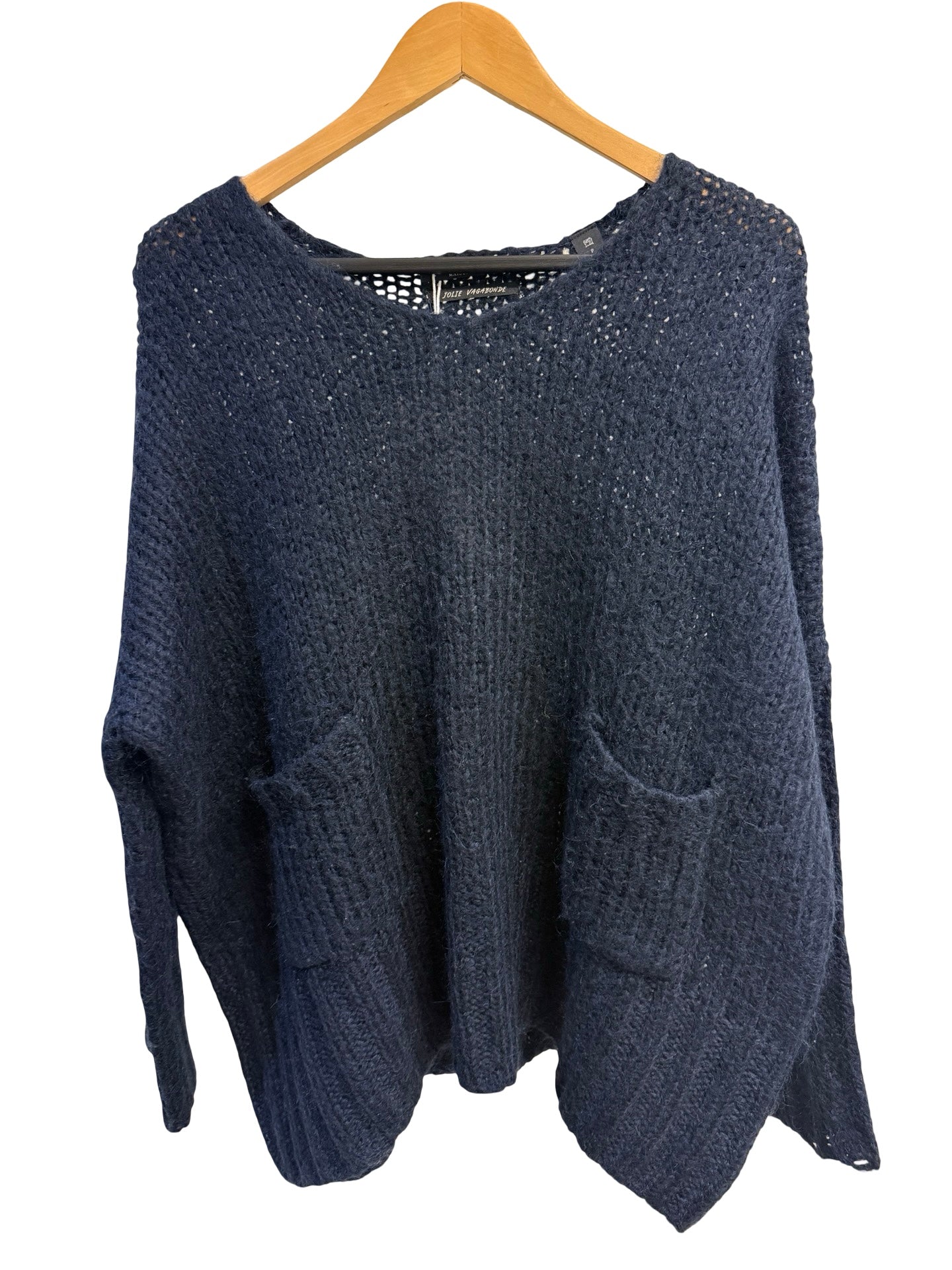 Scotch & Soda Navy Ribbed  Jumper