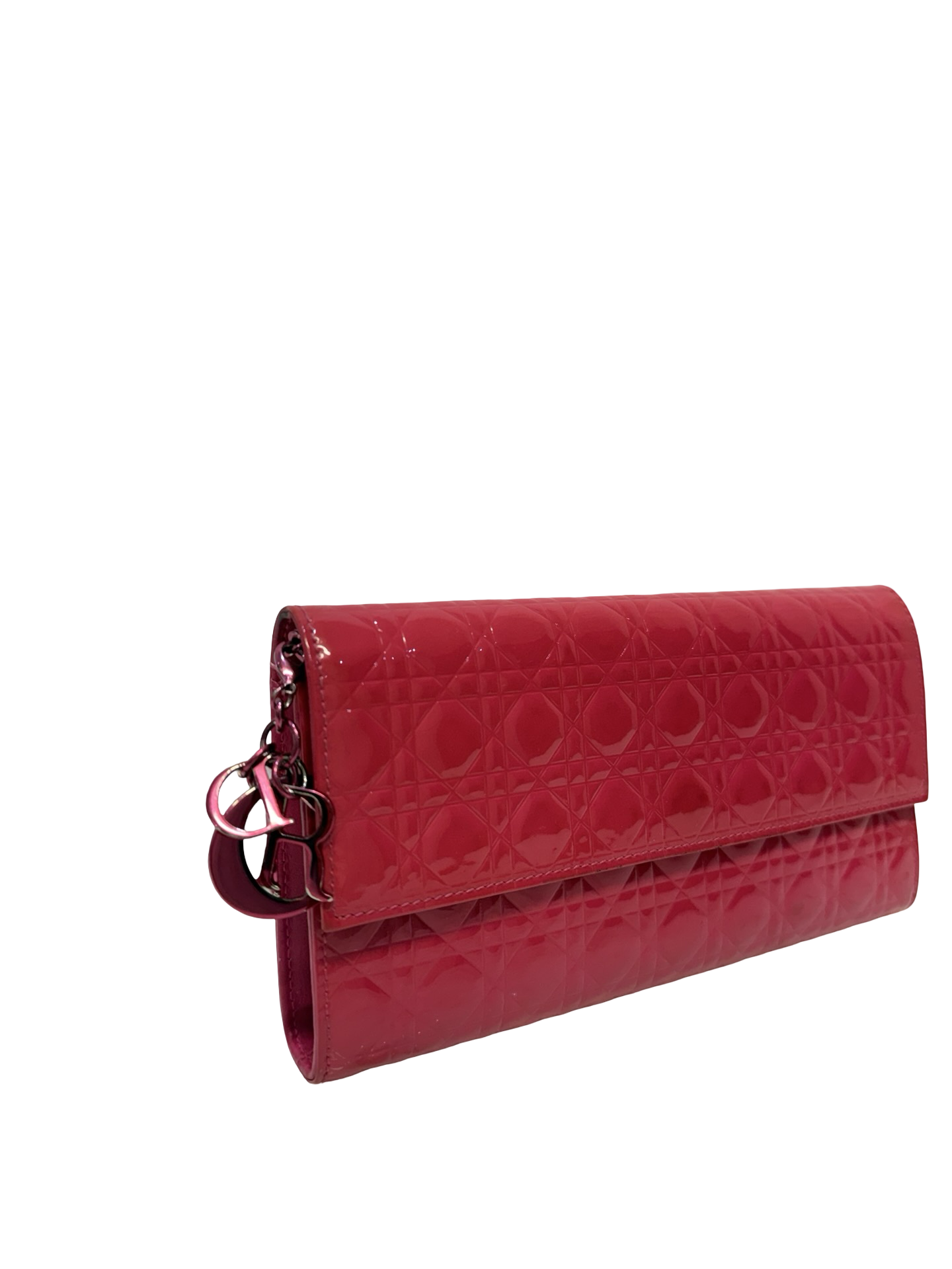 Dior Pink Wallet On Chain W/receipt