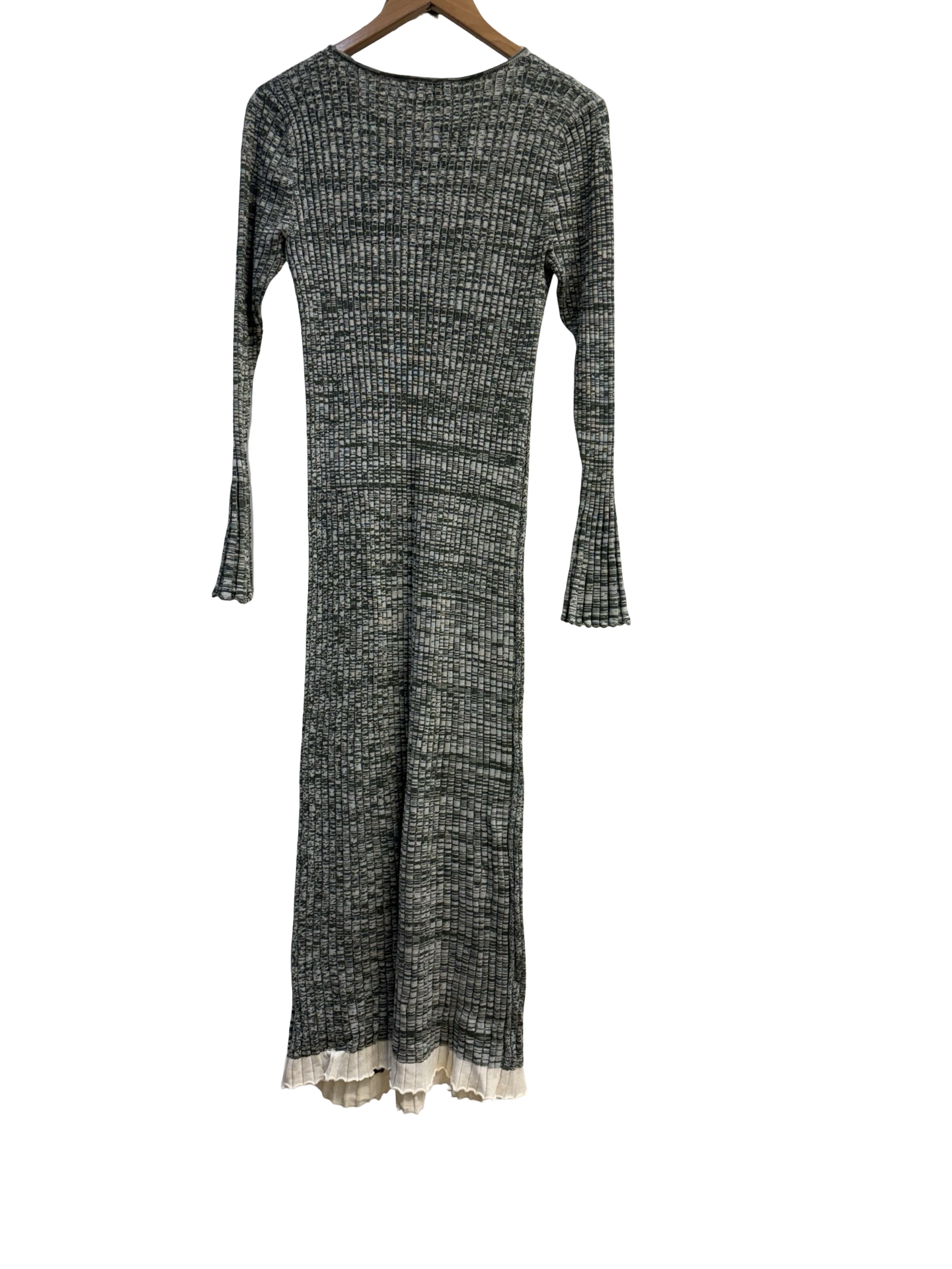 Friends w Frank Grn/Wte Knit Dress L