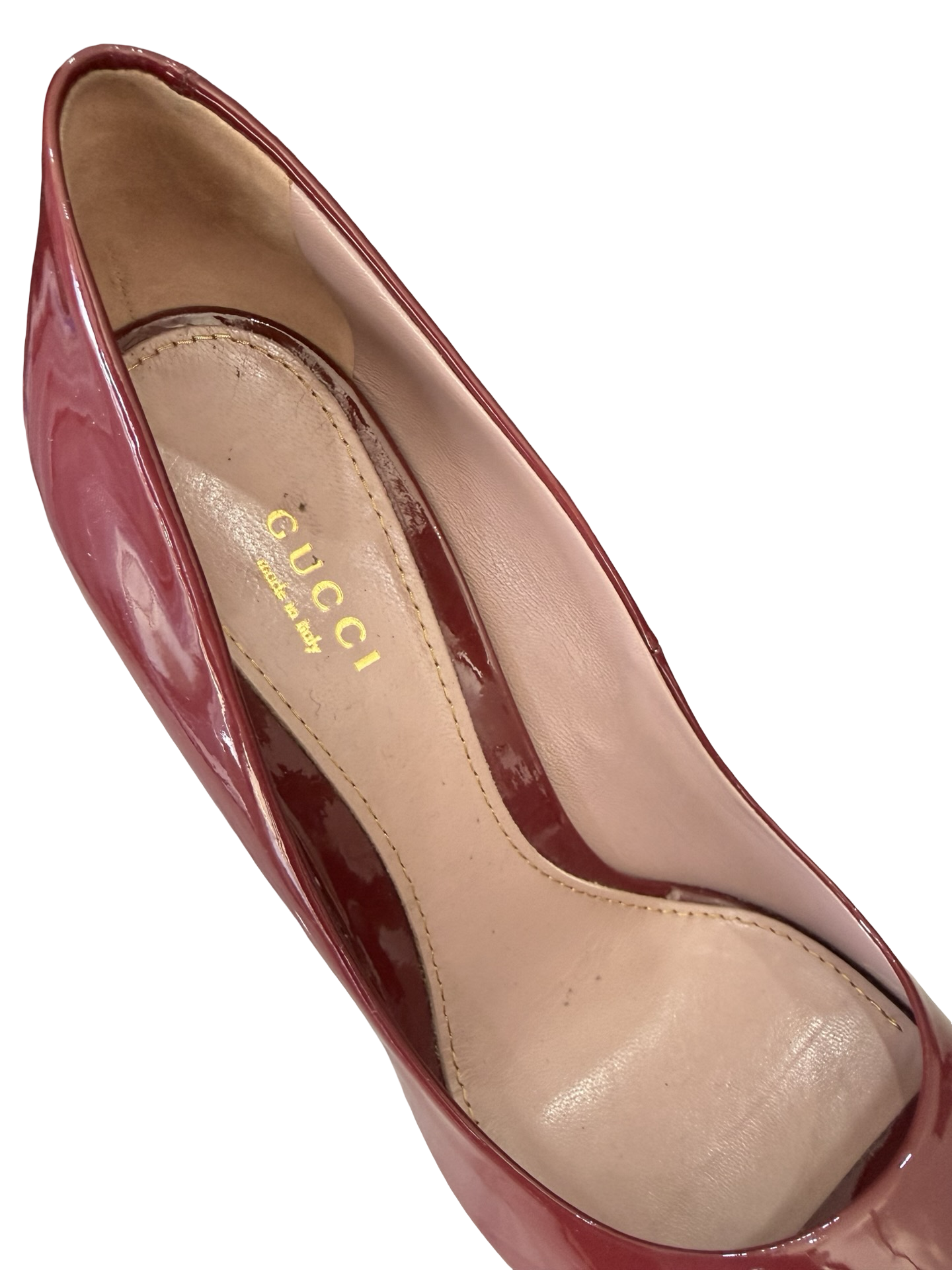 Gucci Red Patent Heels 38 WDB