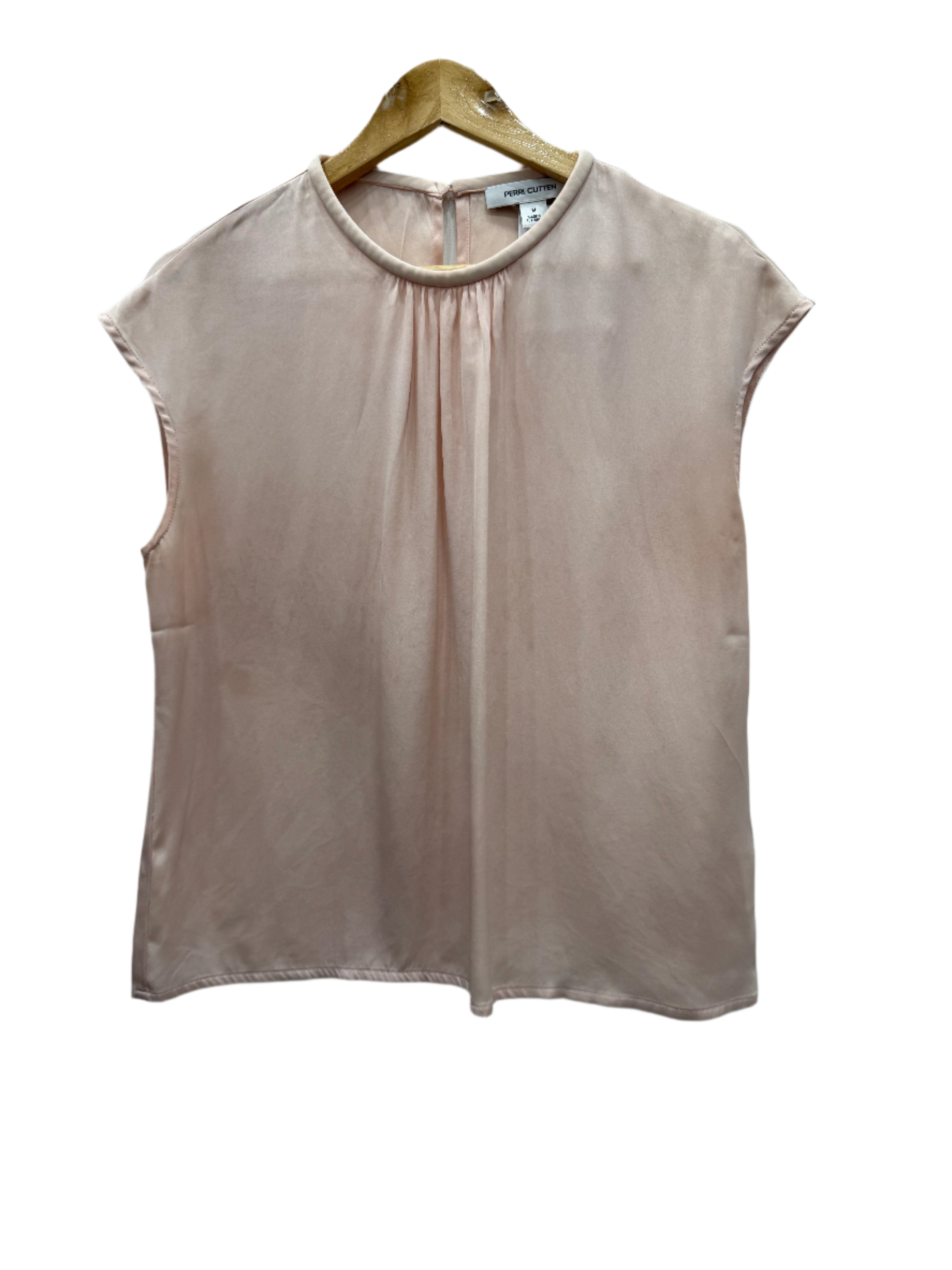 Perri Cutten Blush Silk Tank M