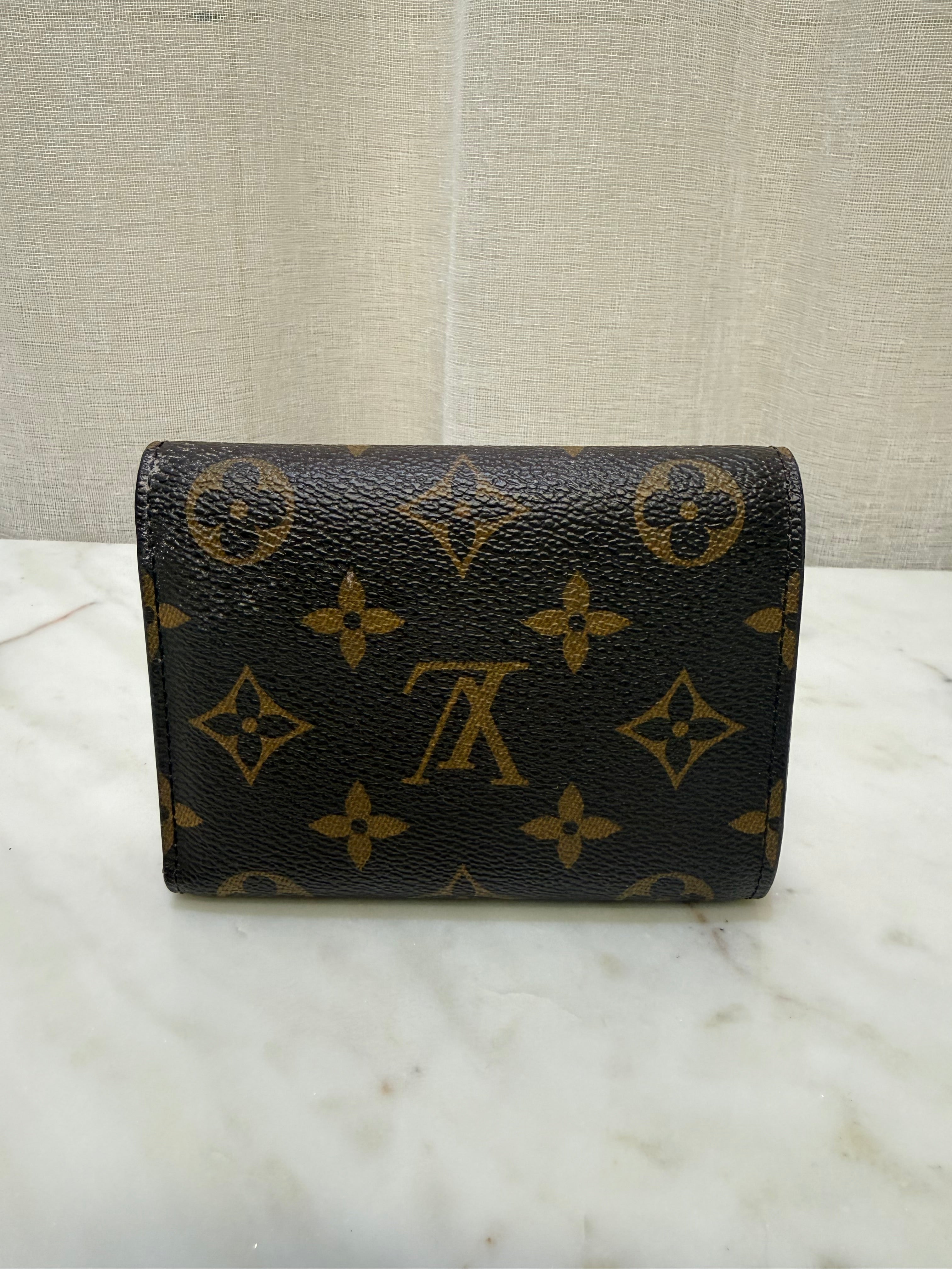 Louis Vuitton Brown/Pink Leather Wallet