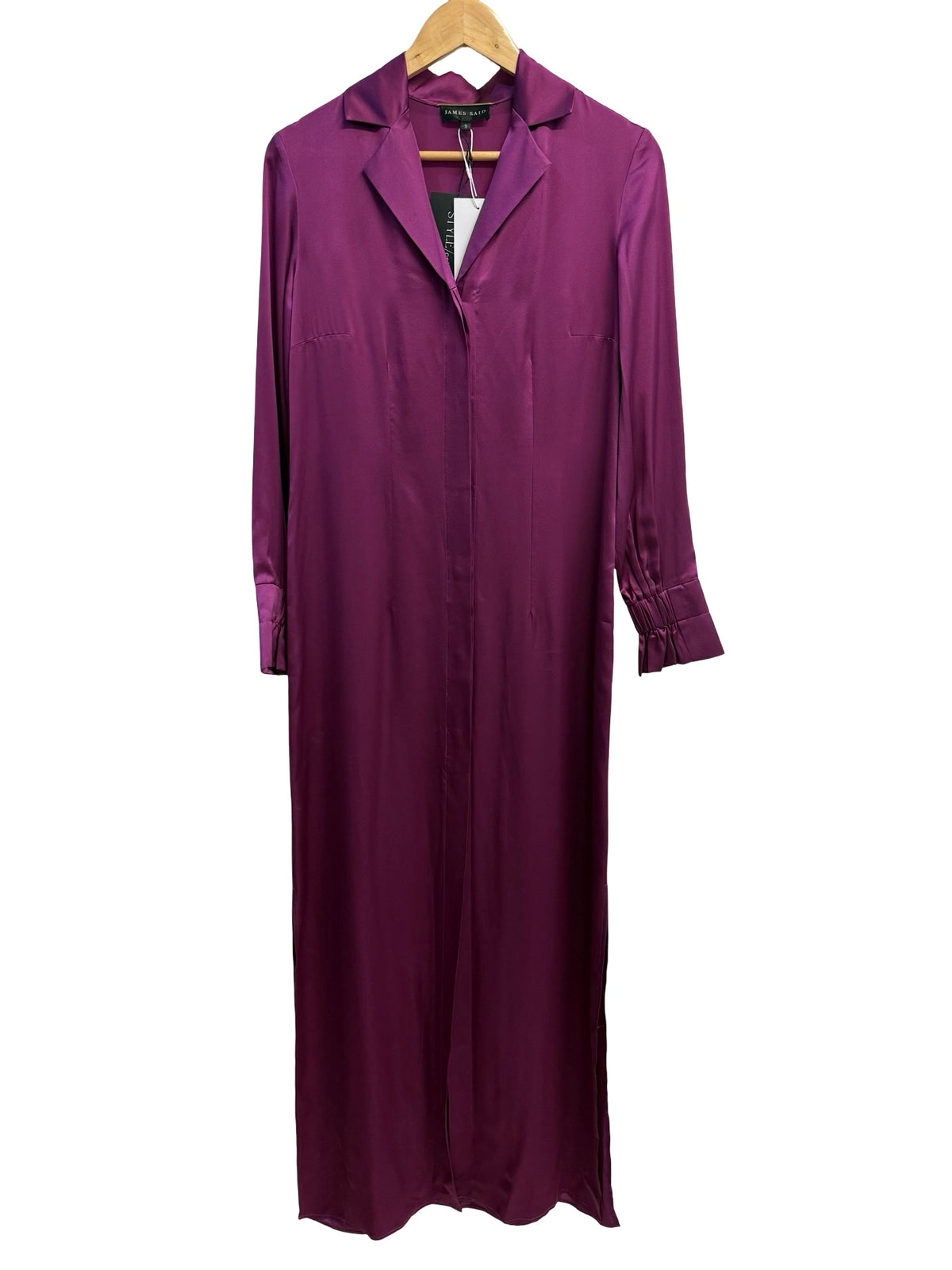 James Said Magenta Long Robe S