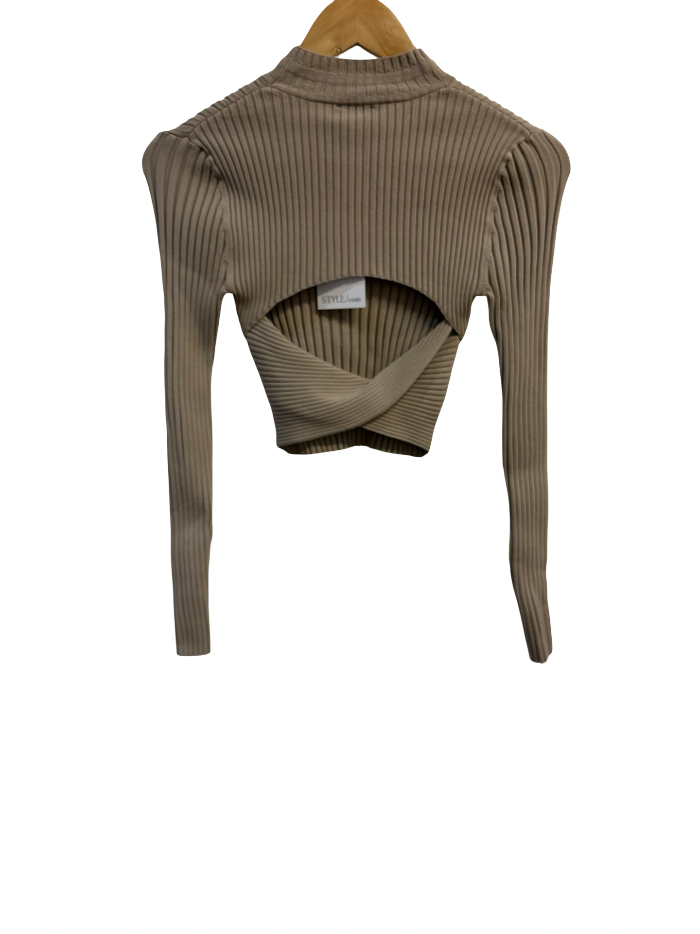 Aje Brown Cut Out Top XS