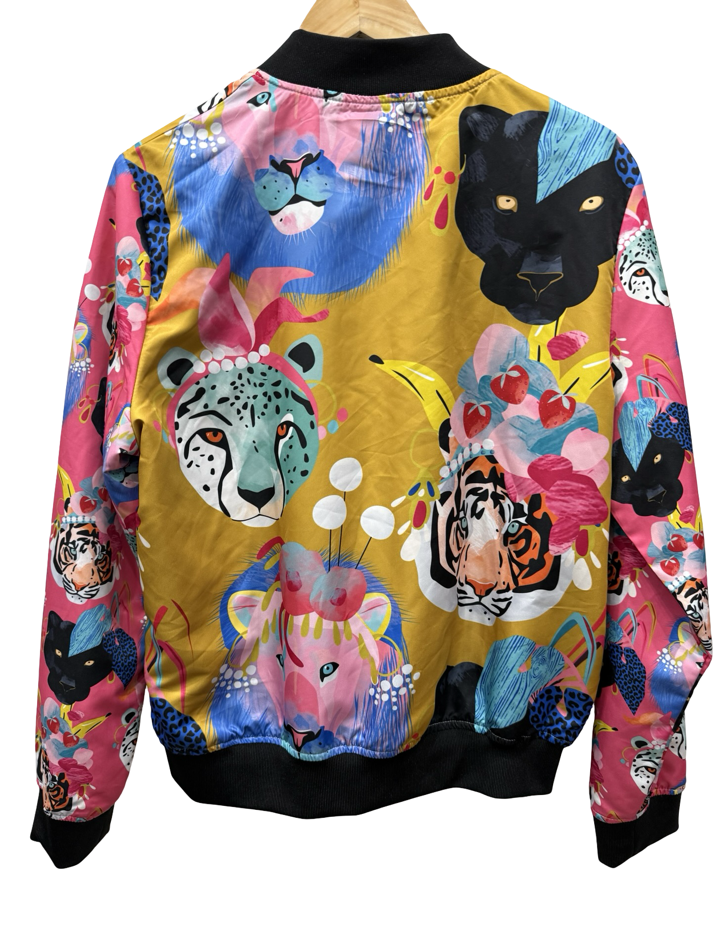 No Brand Leopard Puffer Jacket XL