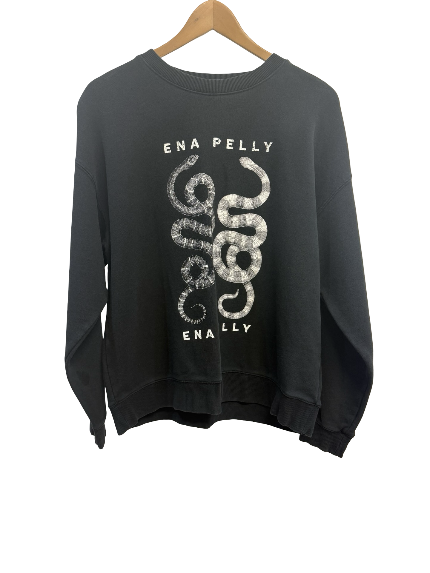 Ena Pelly Black Snake Sweater 10