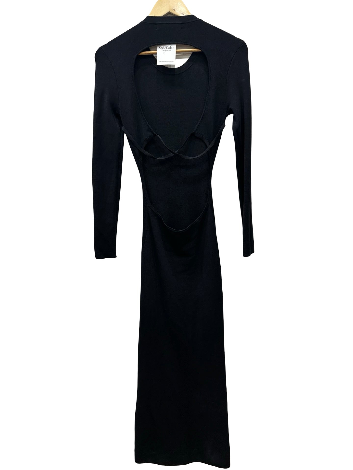 SiR Black Open Back Dress S