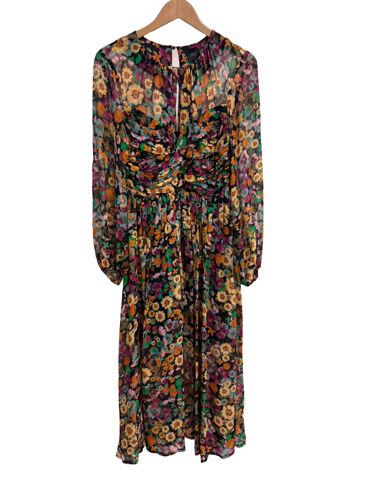 Husk Multi Floral Long Sleeve Dress 8 BNWT