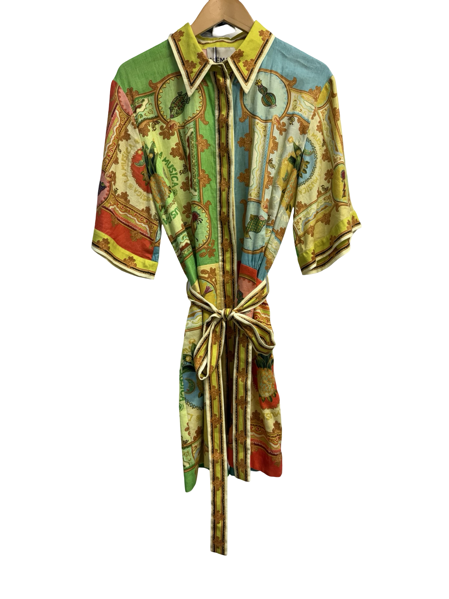 ALEMAIS Linen Shirt Dress Mini 16