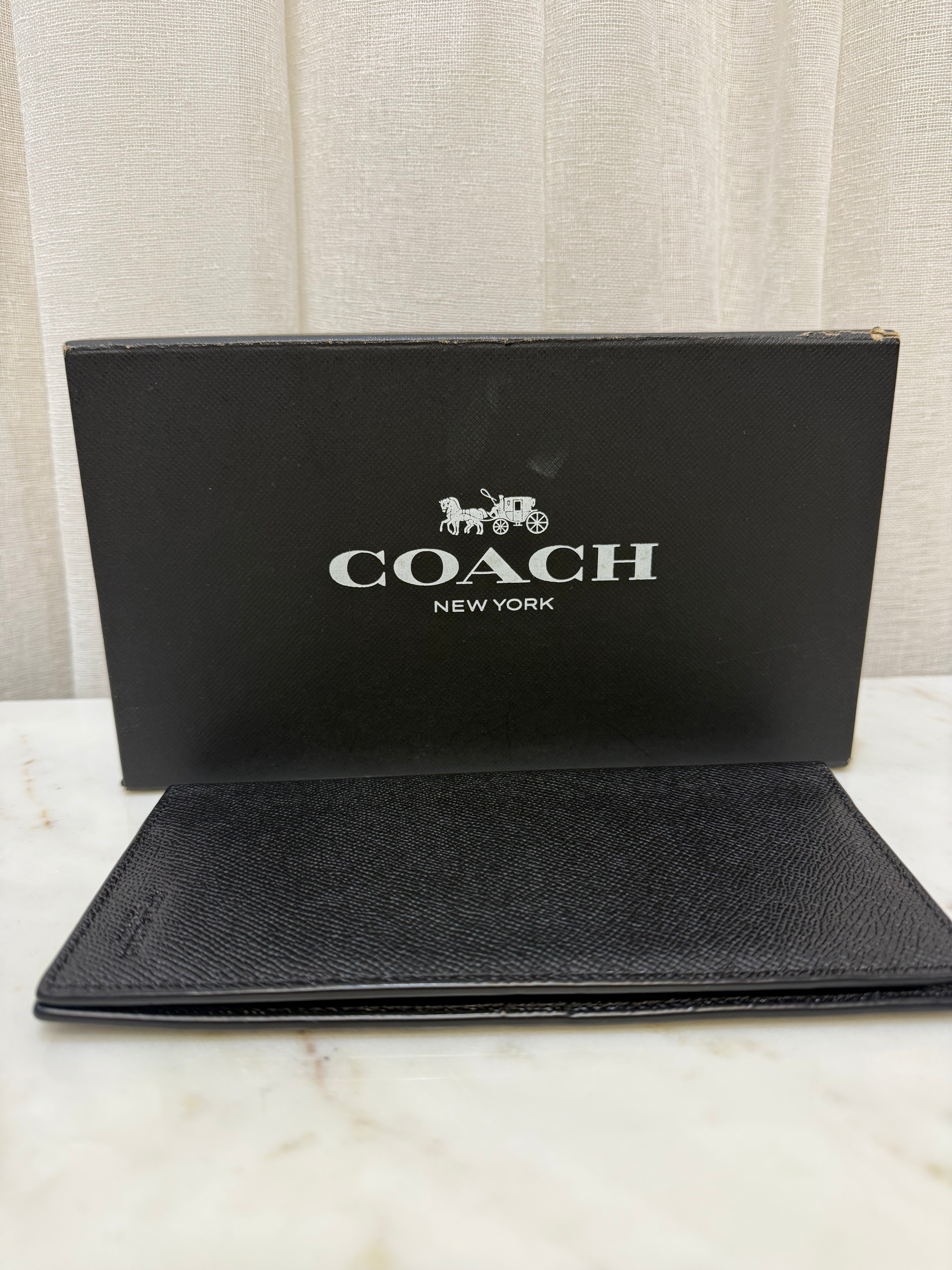 Coach Black Long Wallet WB