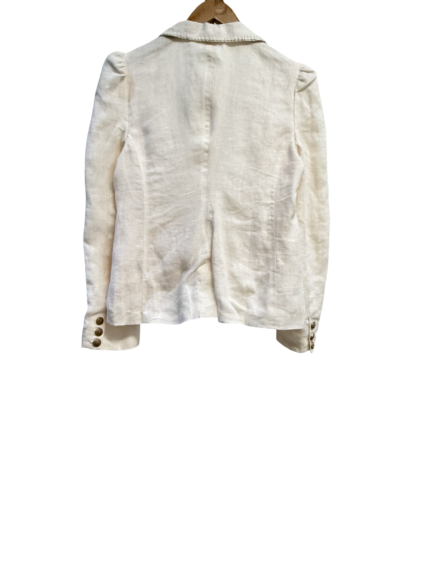 Lulu Zagame Wte Linen Jacket 1 NWT
