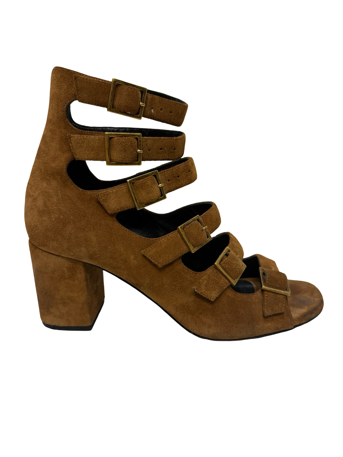 Yves Saint Laurent Tan Suede Sandals 36.5