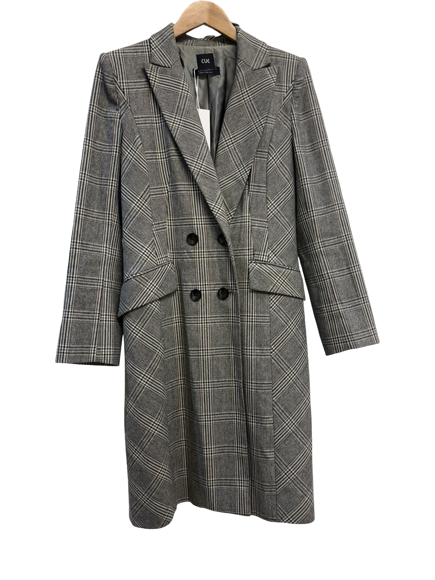 Cue Grey Check Coat 10