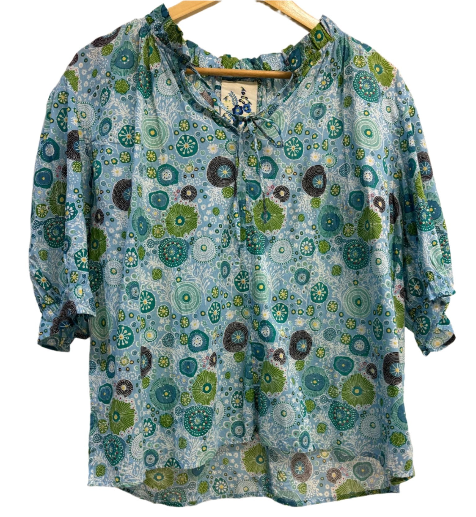 Cake Clothing Blue/Green Shirt M