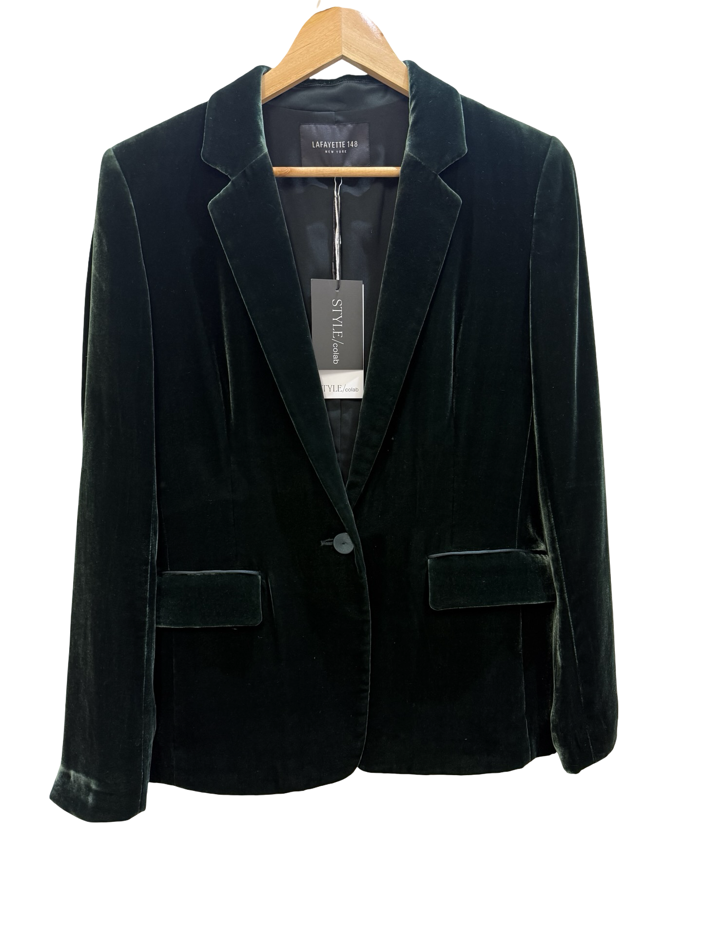 Lafayette 148 Green Velvet Blazer 8
