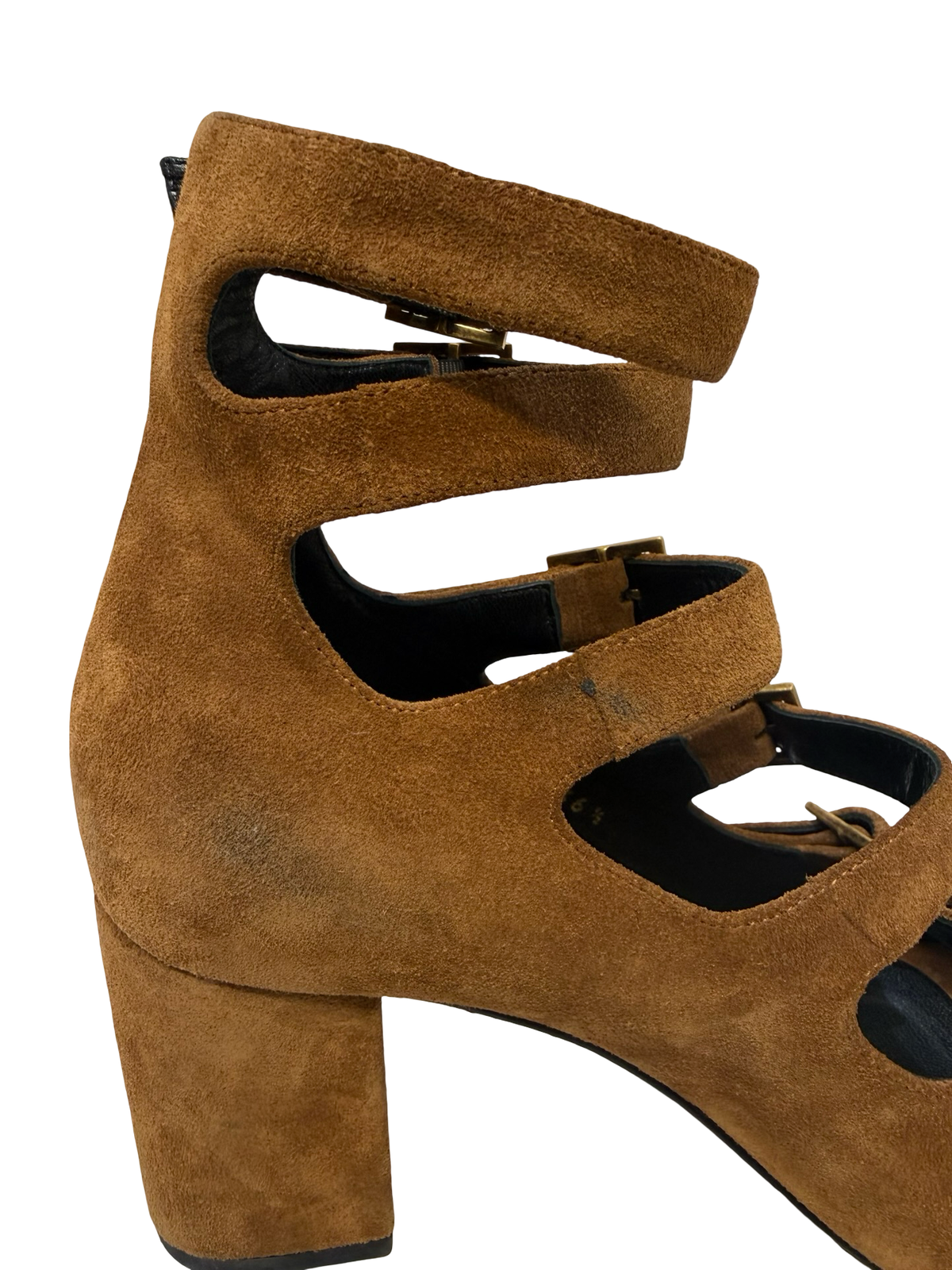 Yves Saint Laurent Tan Suede Sandals 36.5