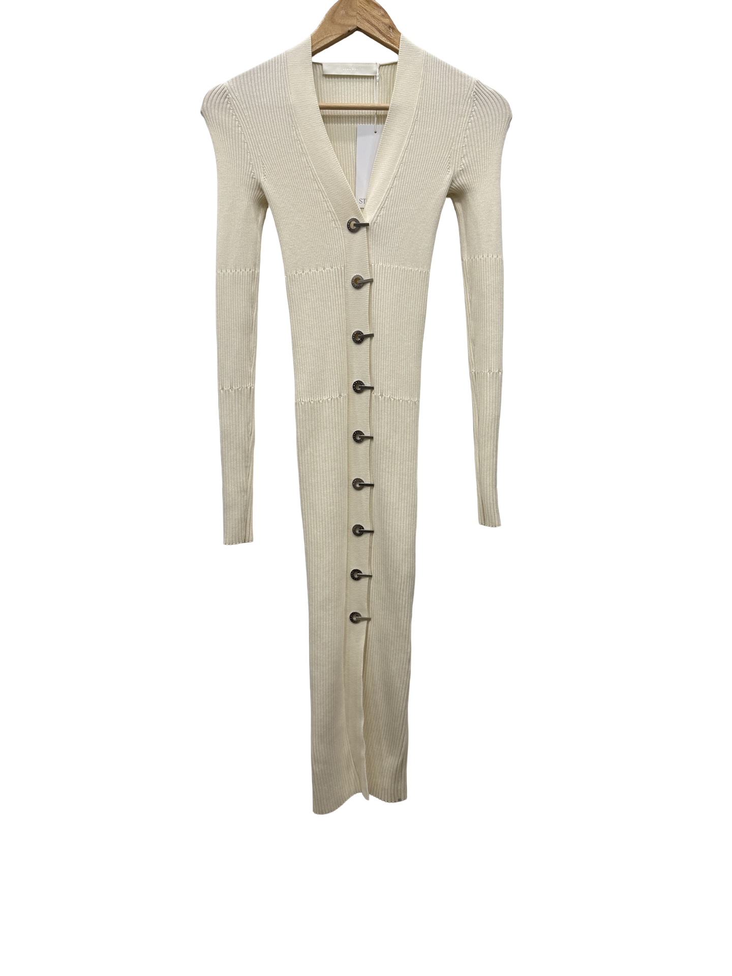 Dion Lee Cream Buttoned Dress XS