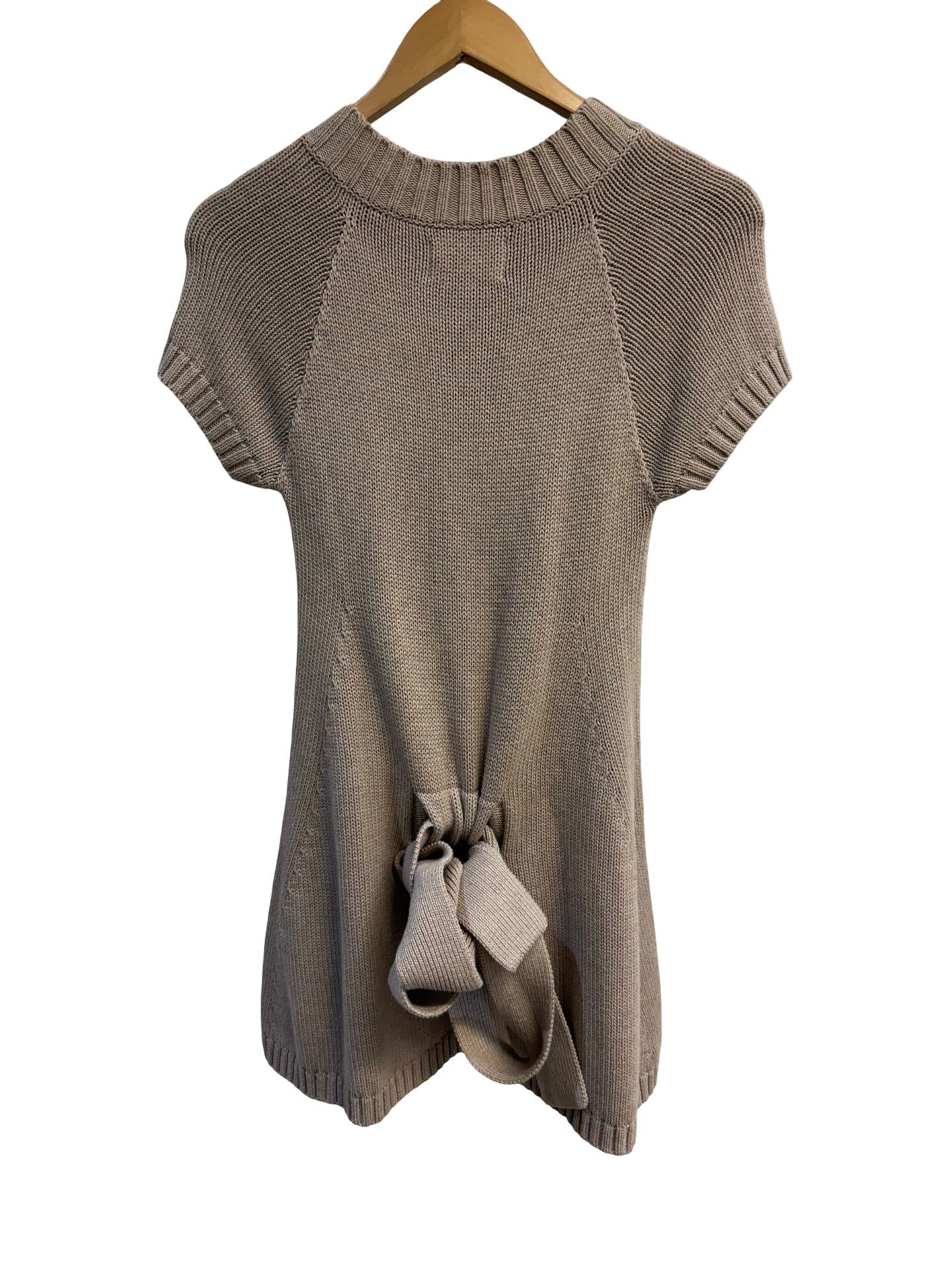 Joslin Almond Knitted Top With Belt M