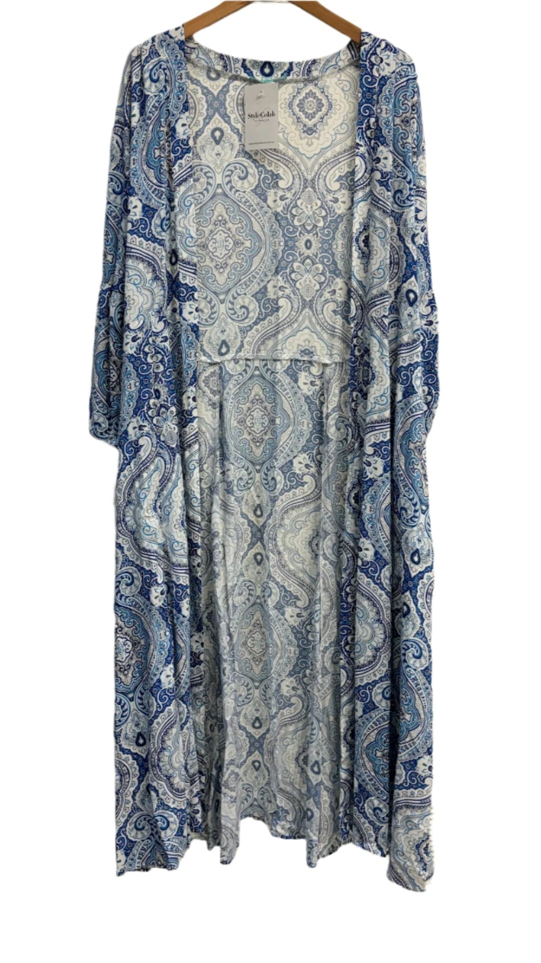 Melissa Odabash Blue Patterned Top M