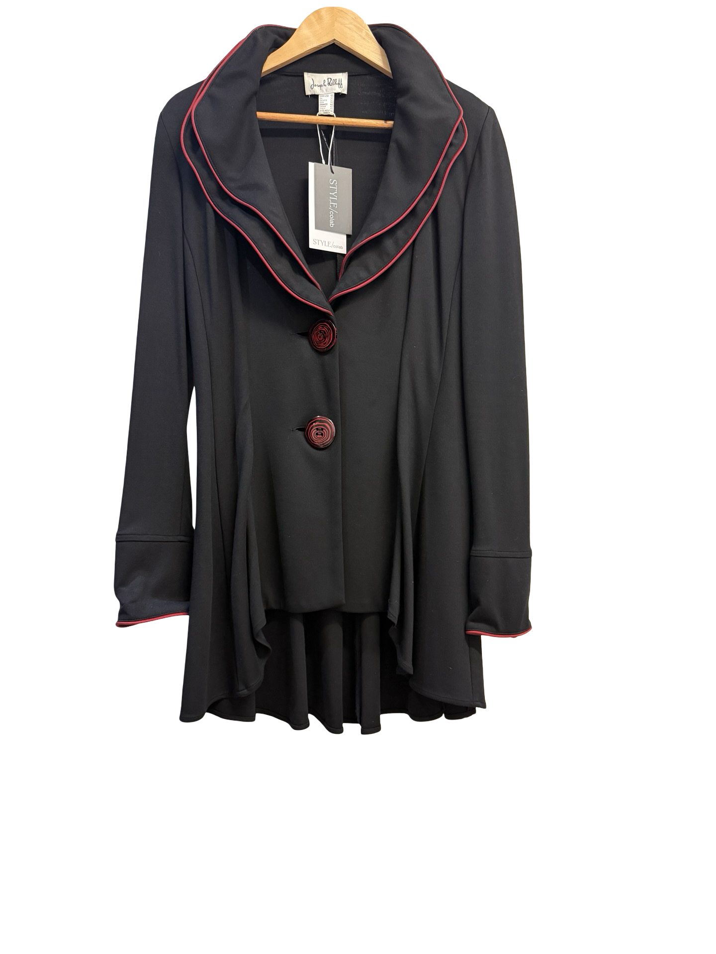Joseph Ribkoff  Black/Red Jacket 40