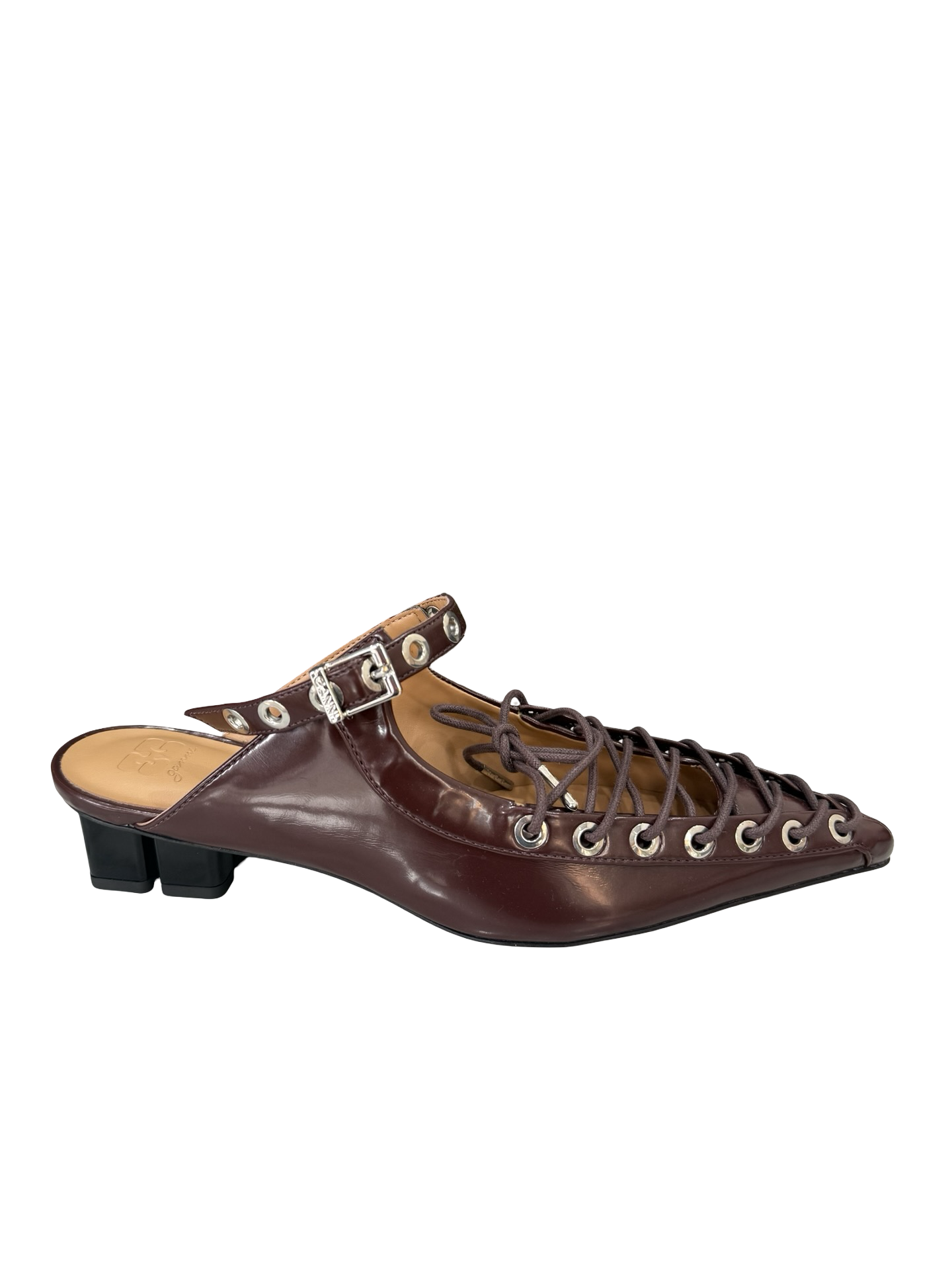Ganni Brown Mule 38