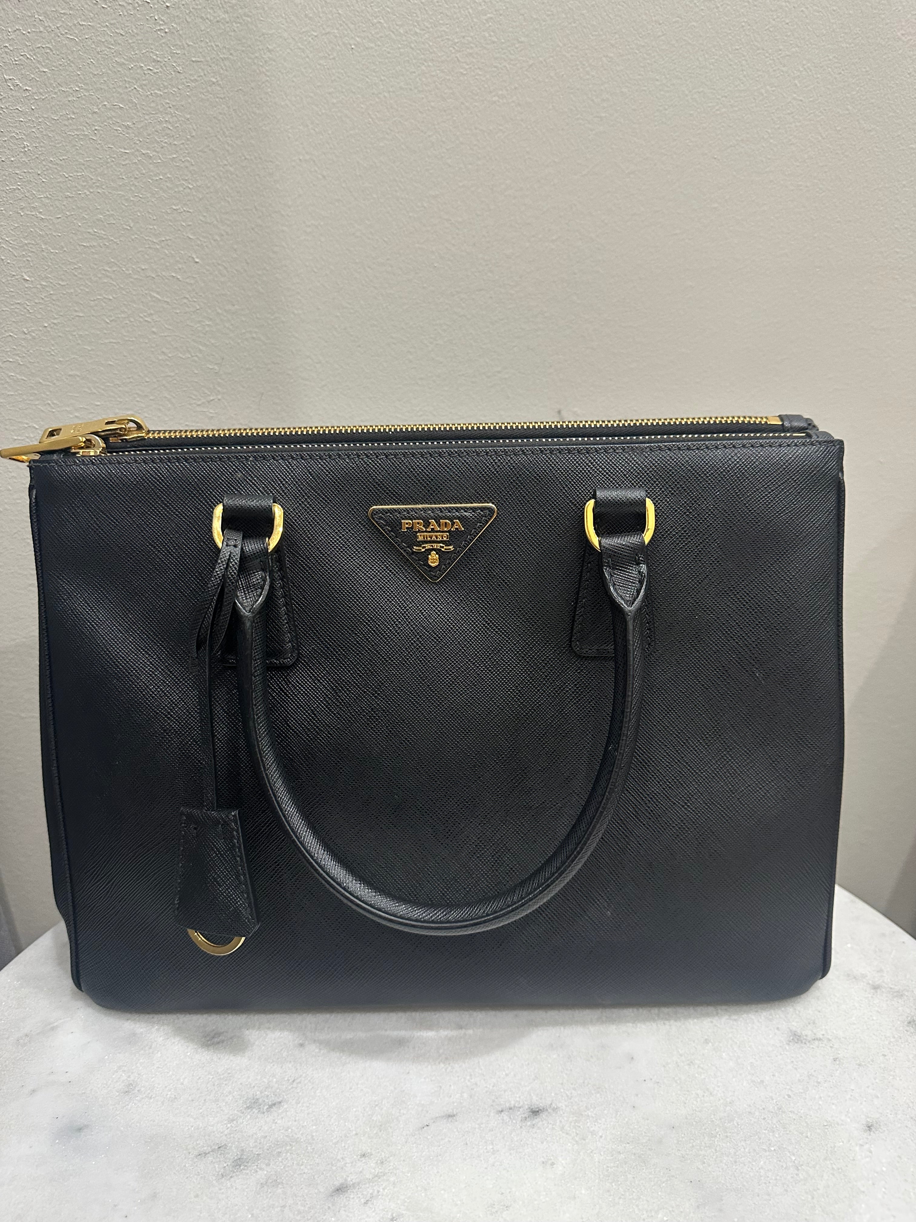 Prada Black Saffiano Tote Bag