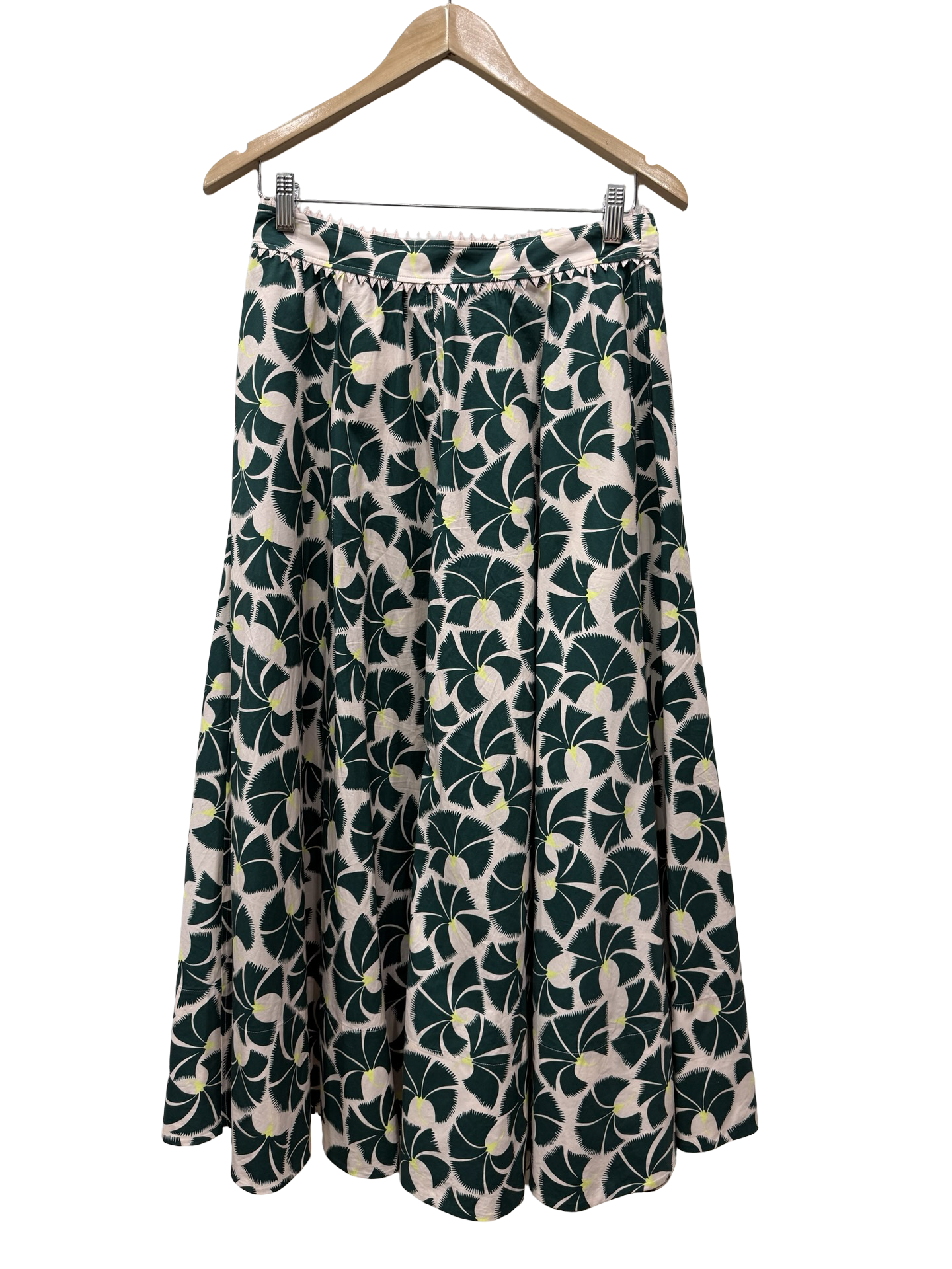 Oroton Green Print Skirt 8