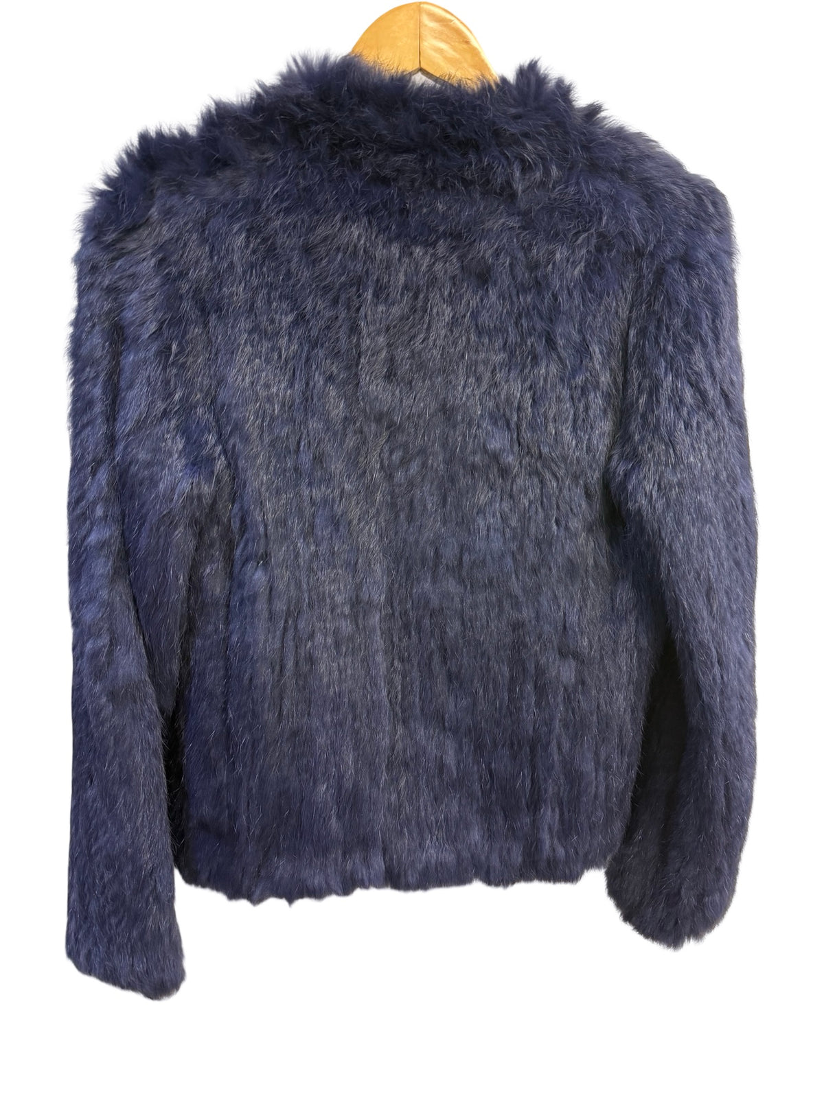 Echos of a Dream Navy Fur Jacket One Size