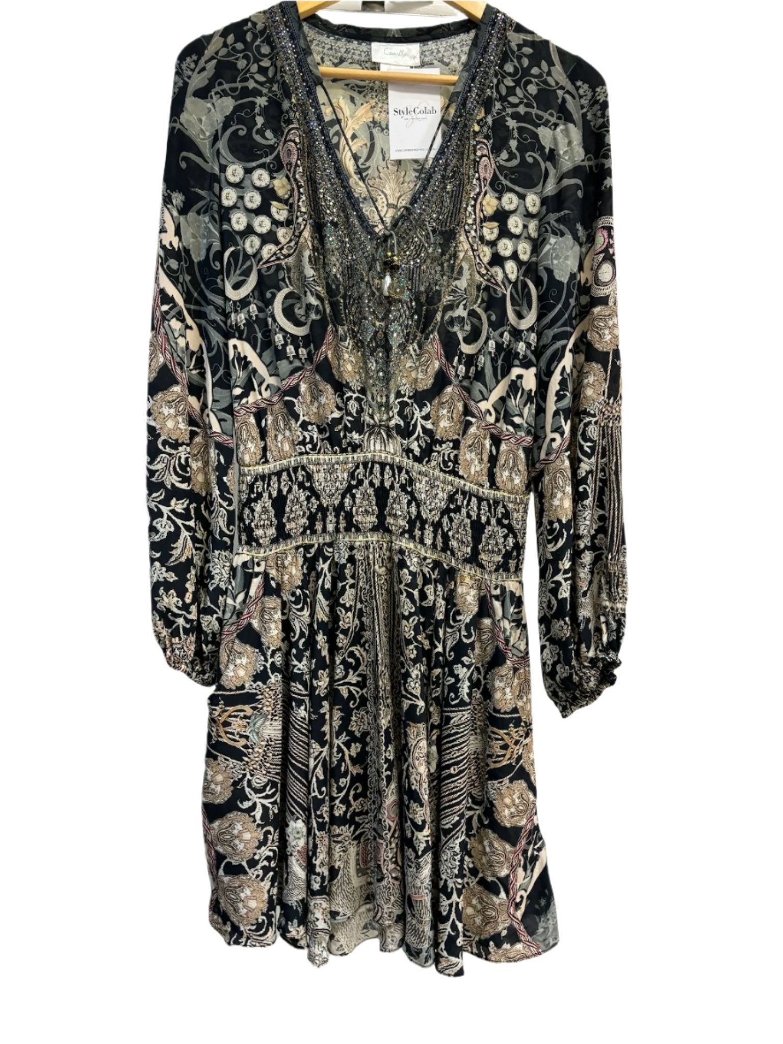 Camilla Mltclr Floral L/S Dress XS