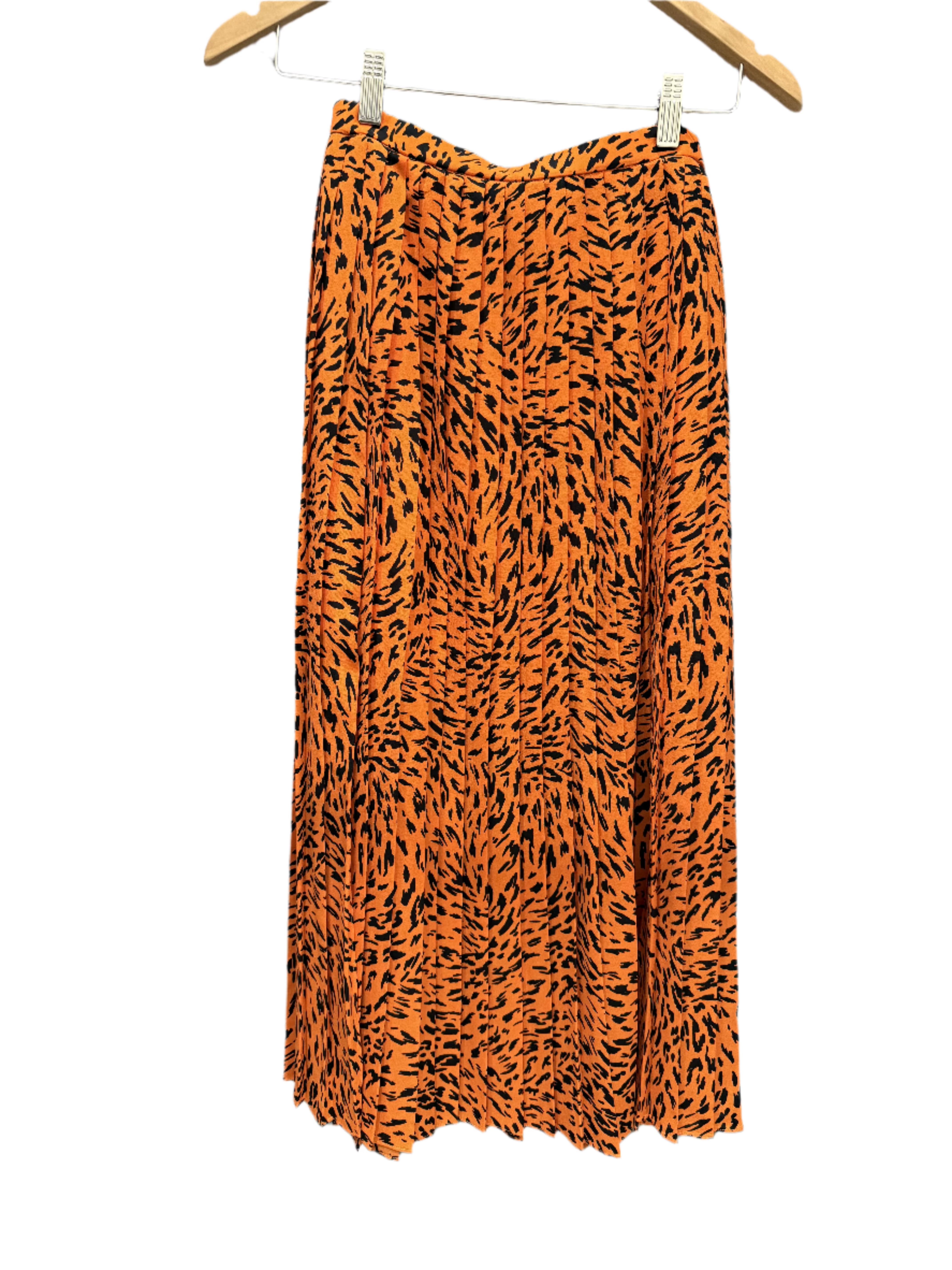 Country Road Orange Pleated Skirt 4