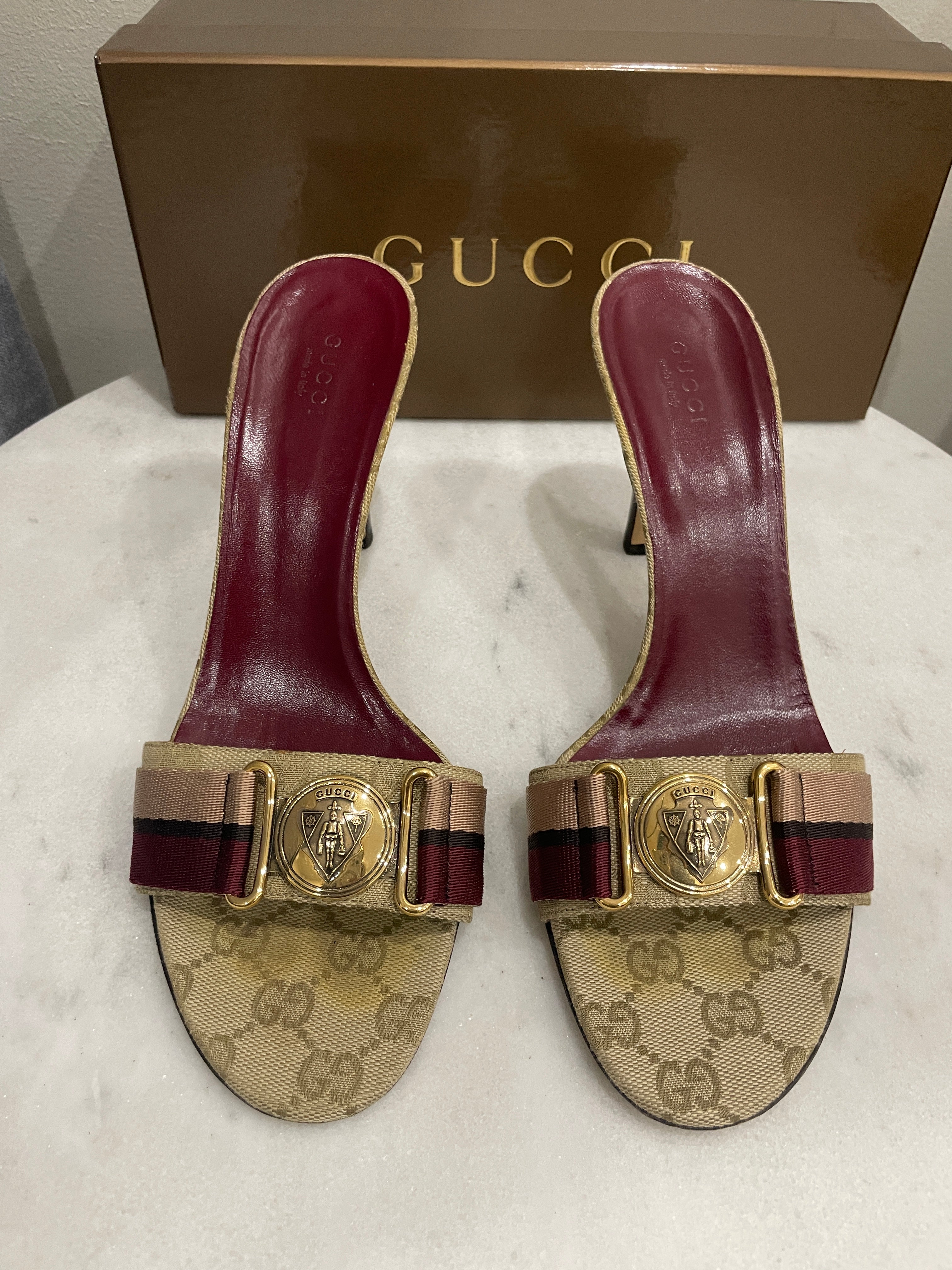 Gucci Sand/Rose Heels 39